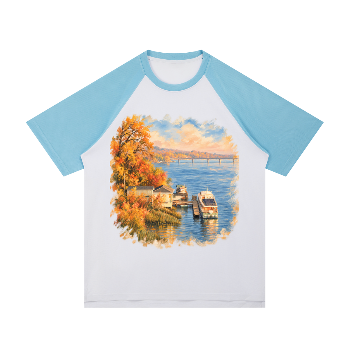 Where the Summer Ends Contrast Raglan Sleeve T-Shirt