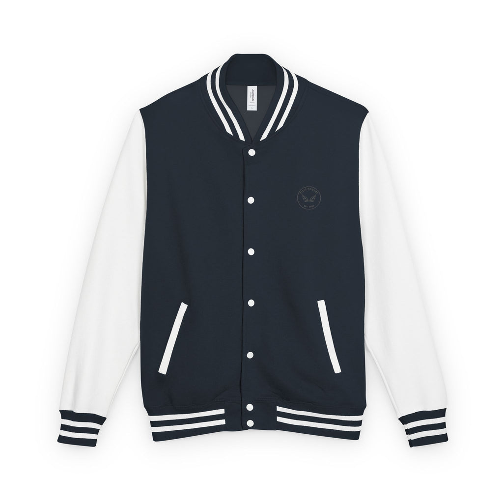 Varsity Letterman Jacket — Classic Red & White Retro School Jacket