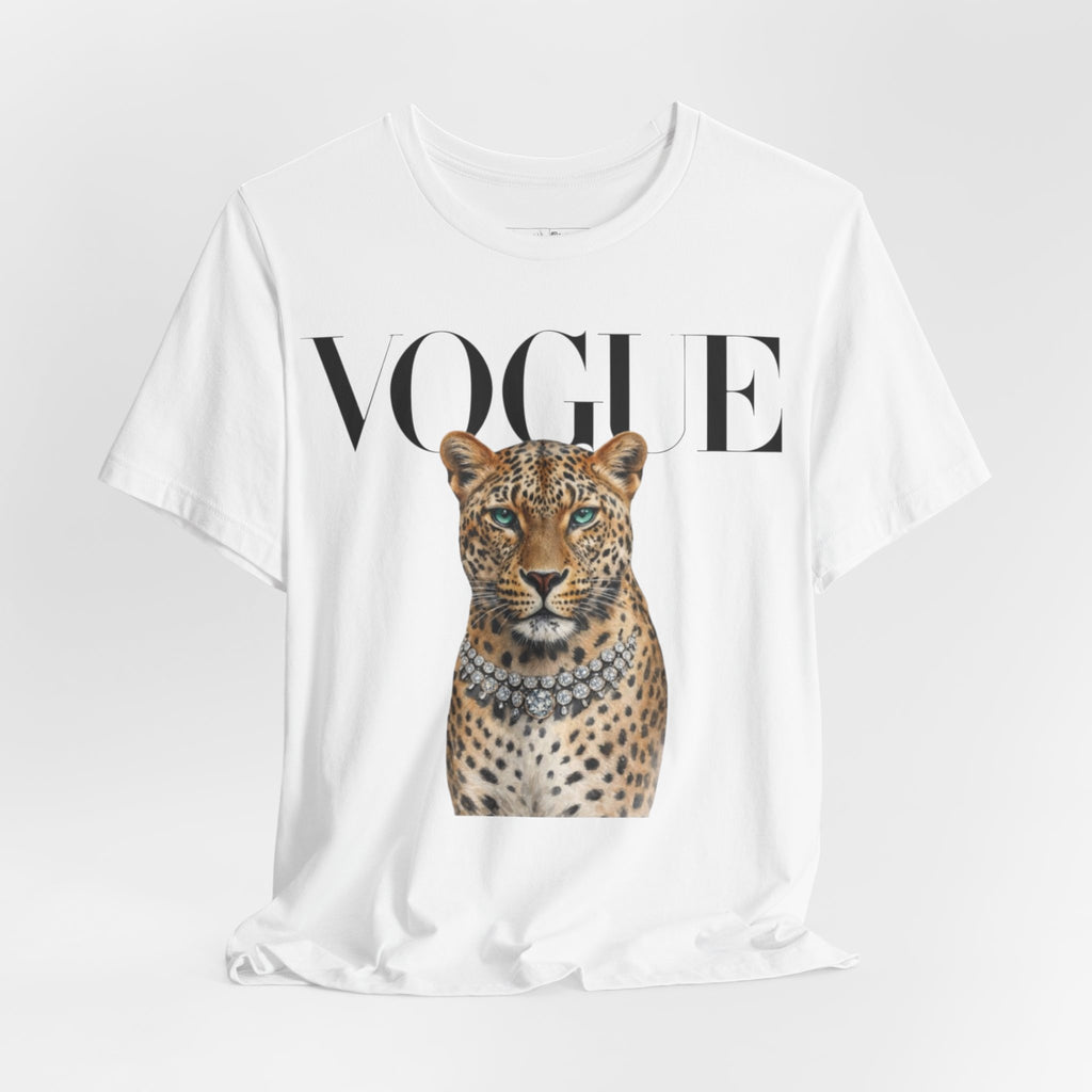 Vogue Leopard grey T shirt