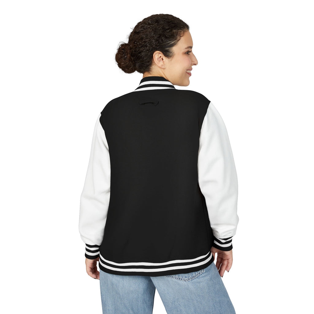 Varsity Letterman Jacket — Classic Red & White Retro School Jacket