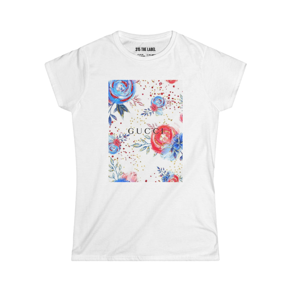 14. Flowered Fourth of July Women's Tee, Summer Shirt, Patriotic Apparel, 4th of July Celebration, Independence Day Outfit, Casual Style