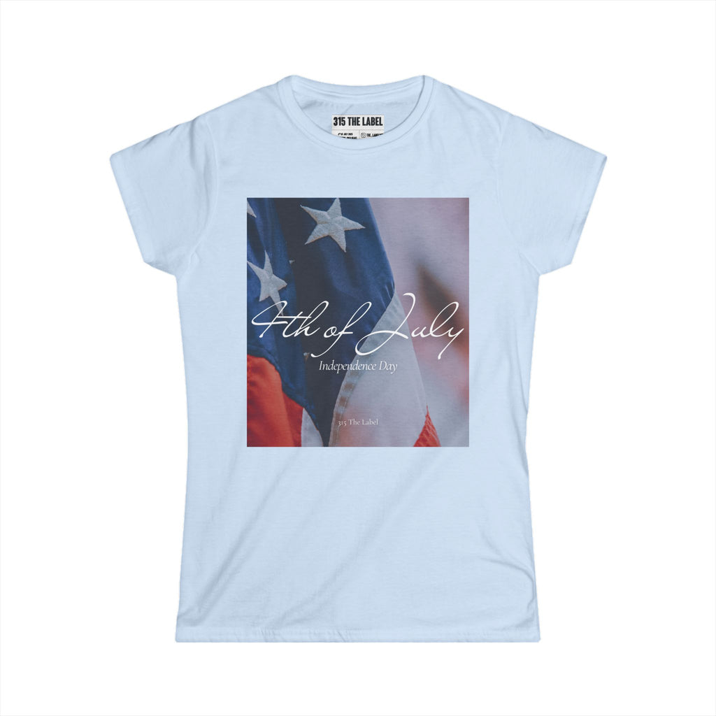 4. Aesthetic Fourth of July Women's Tee, Summer Shirt, Patriotic Apparel, 4th of July Celebration, Independence Day Outfit, Casual Style