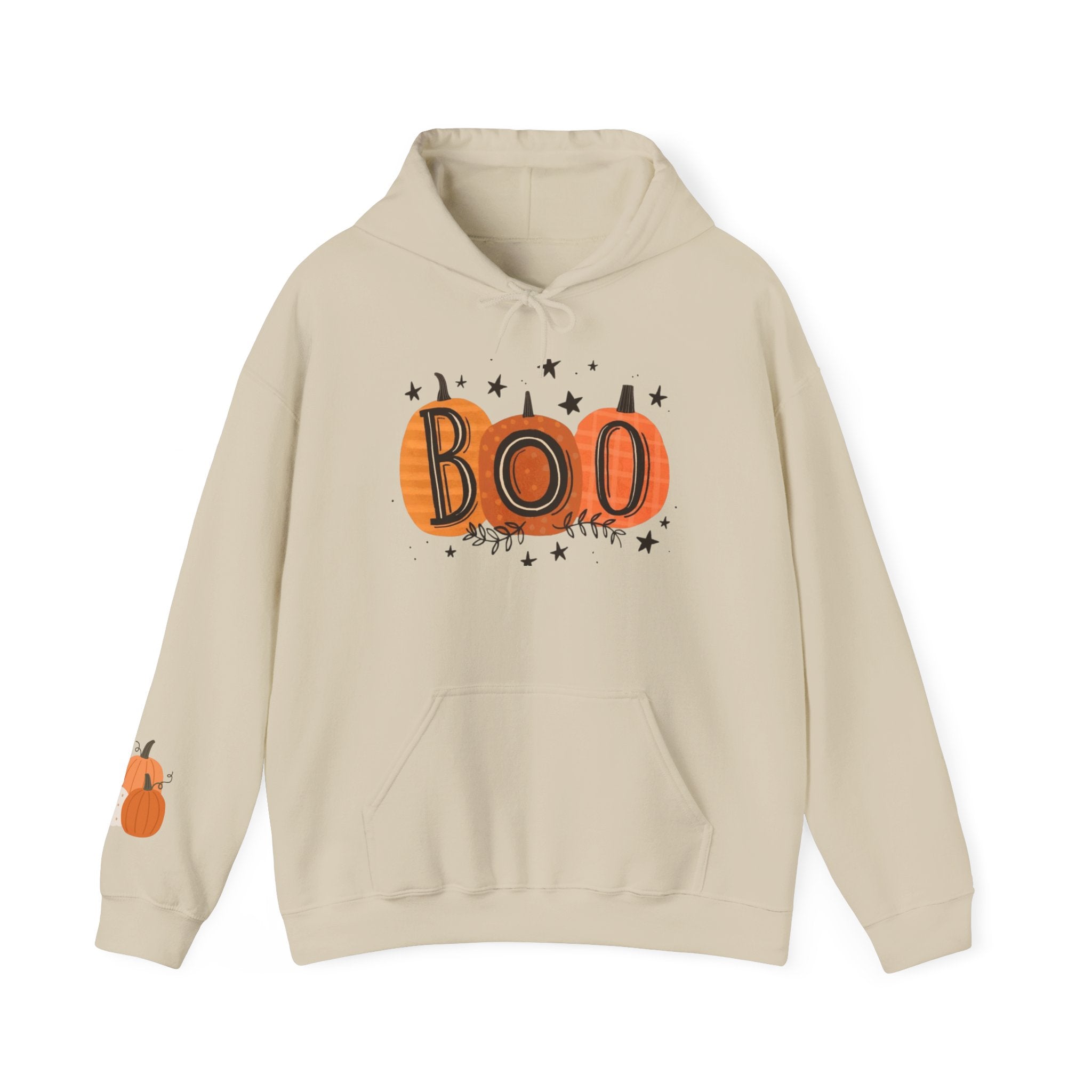 Boo Pumpkins Halloween Design, Cozy Unisex Hoodie, Casual Fall Apparel, Gift for Witch Lovers, Spooky Season [...]