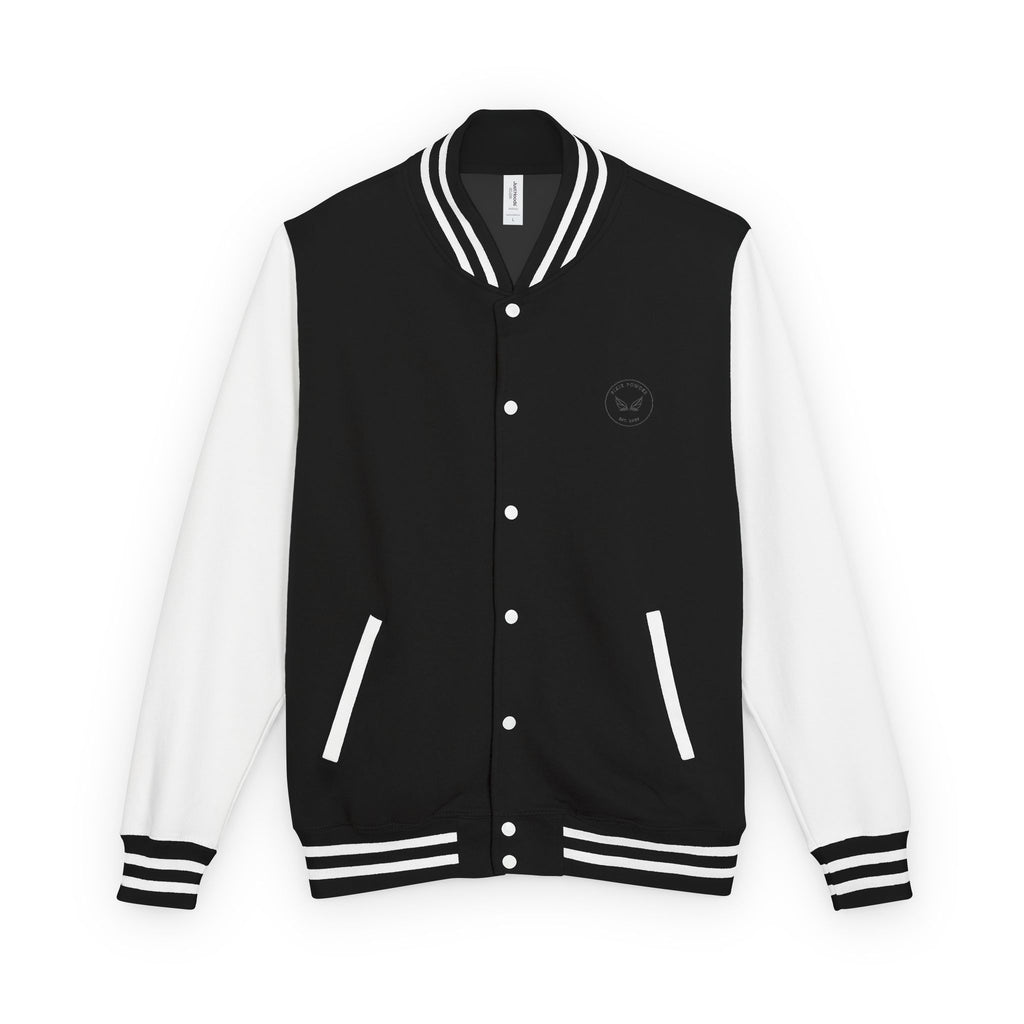 Varsity Letterman Jacket — Classic Red & White Retro School Jacket
