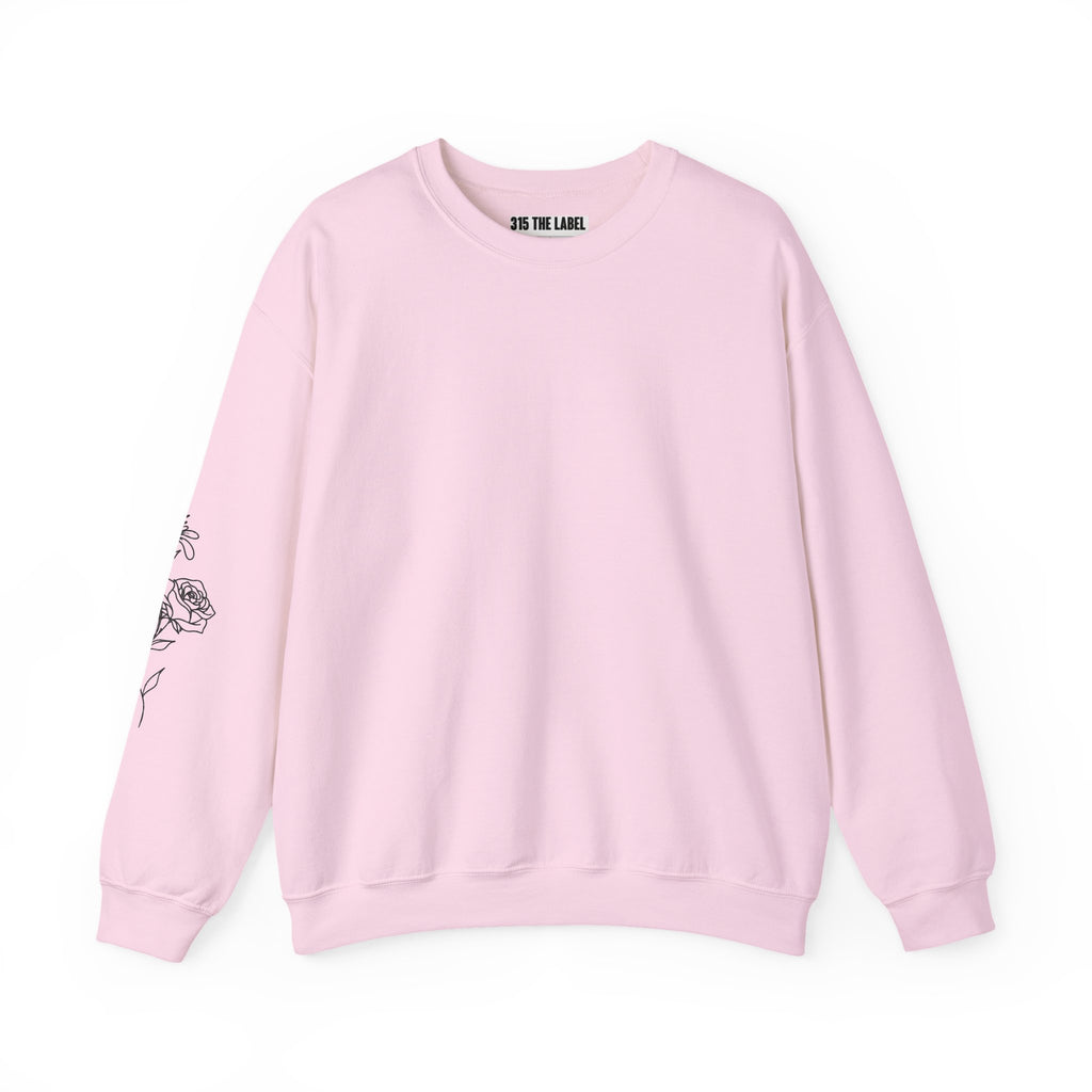 June Floral Design Unisex Crewneck Sweatshirt - Cozy & Stylish Essential