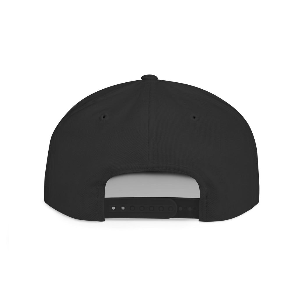 Snapback Hat — Gold Crown & Wings Monogram "P" Embroidered Flat Bill