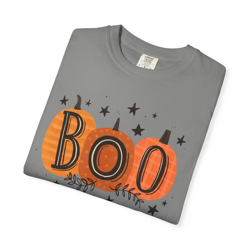 Boo Pumpkins T-Shirt | Cute Halloween Top, Casual Tee, Vintage Style, Gift for Ghost Lovers, Unisex Clothing