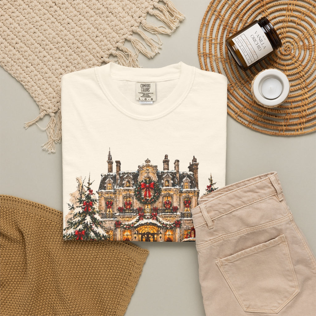 Christmas in New York T-Shirt — Vintage Holiday NYC Sweater-Style Tee