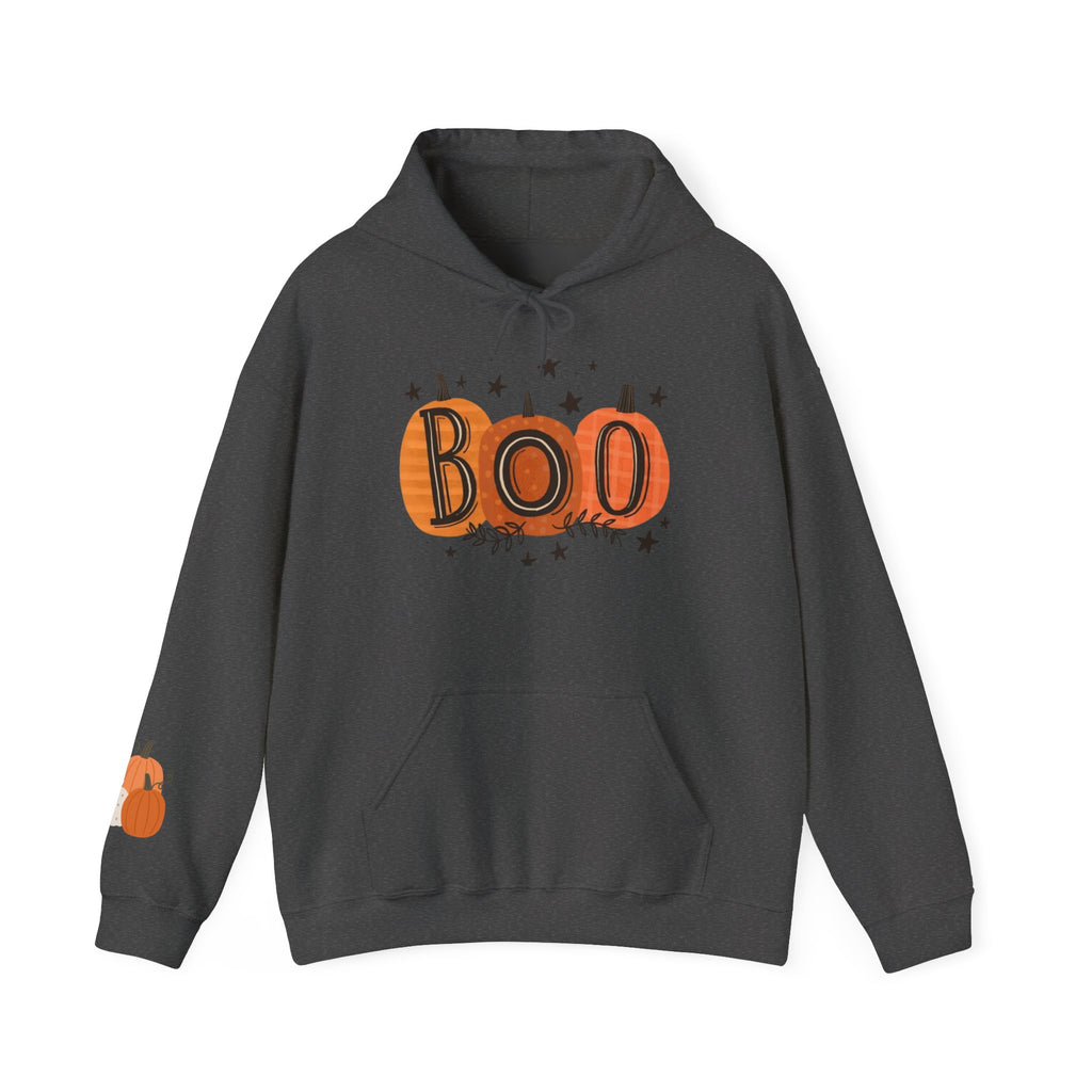 Boo Pumpkins Halloween Design, Cozy Unisex Hoodie, Casual Fall Apparel, Gift for Witch Lovers, Spooky Season [...]