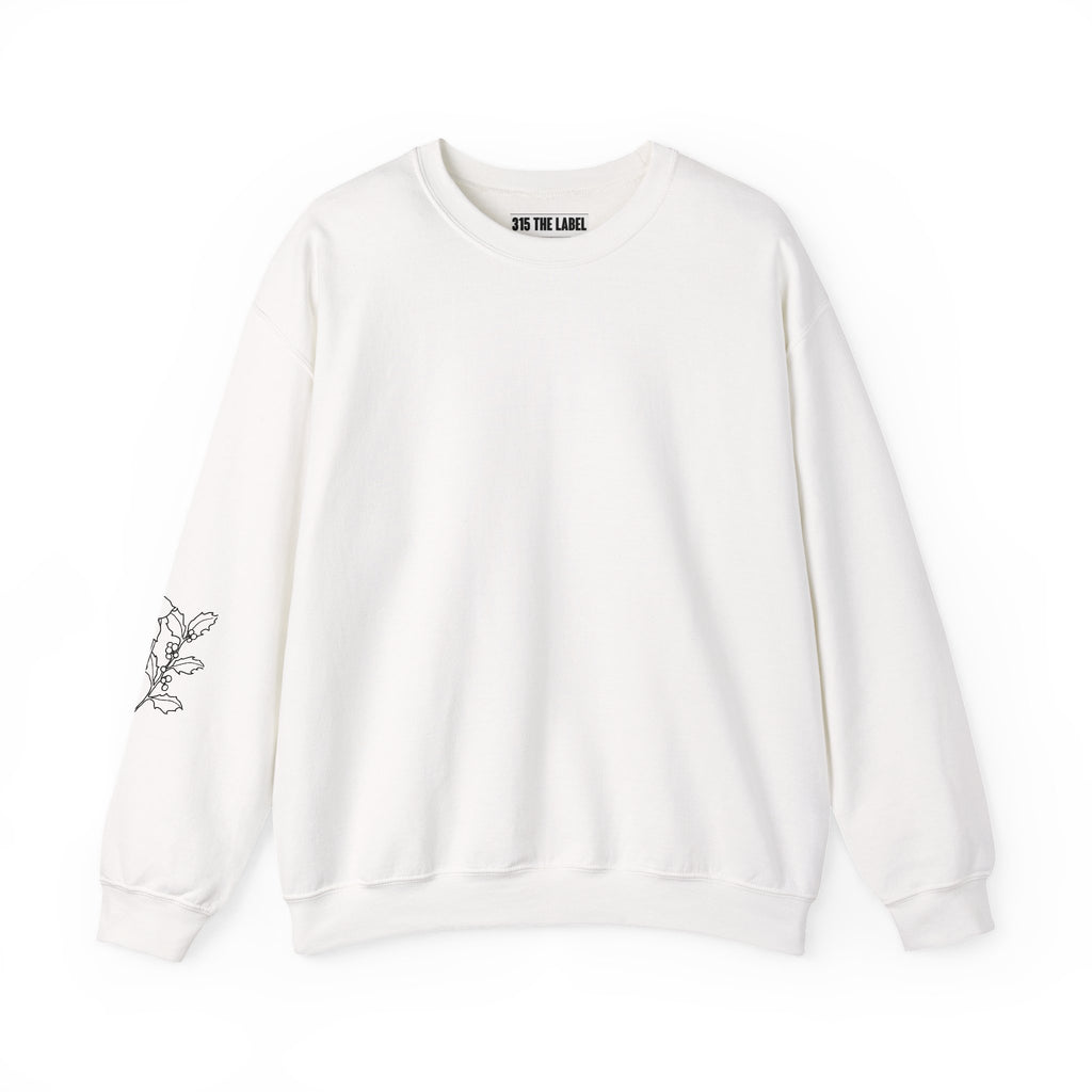 December Floral Design Unisex Crewneck Sweatshirt - Cozy & Stylish Essential