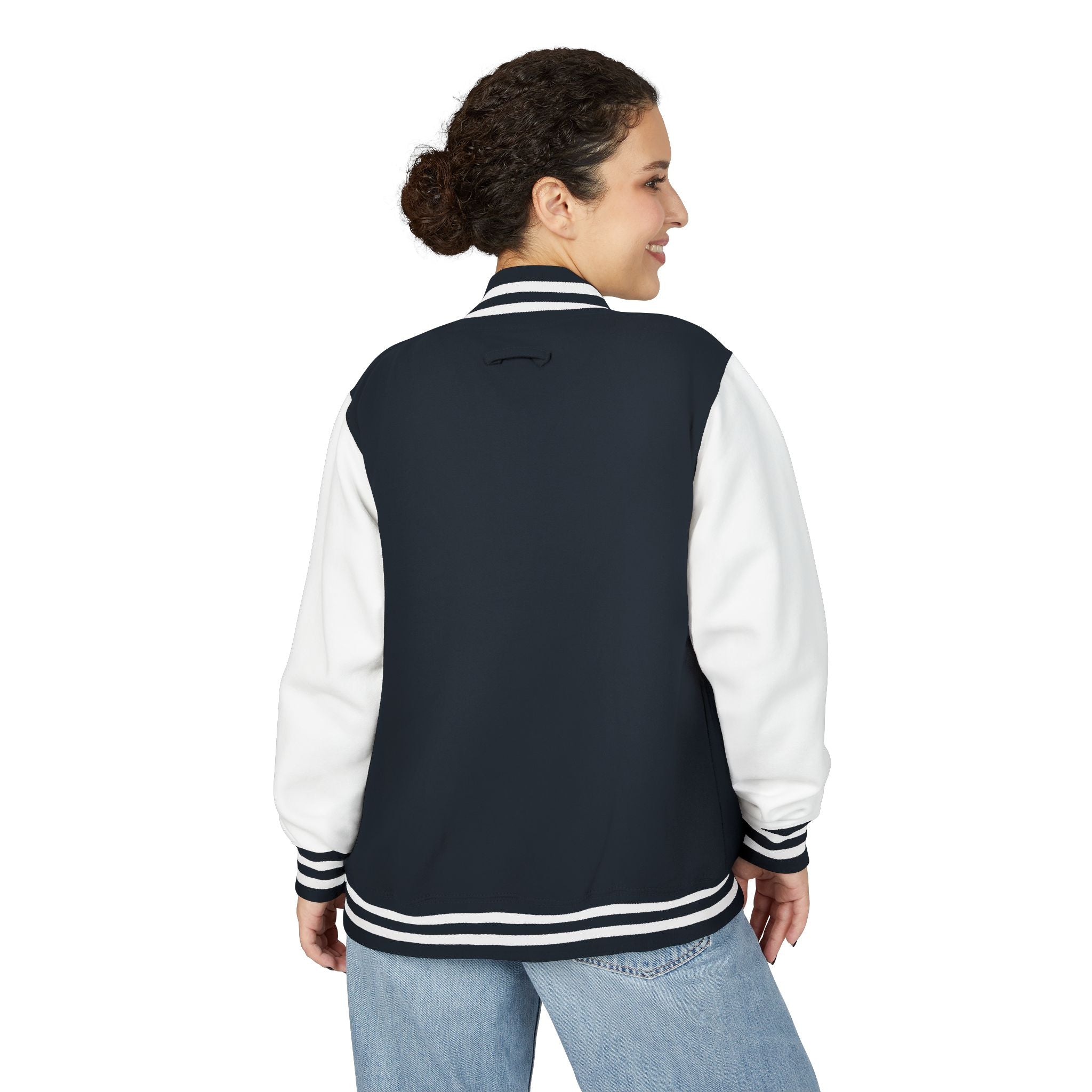 Varsity Letterman Jacket — Classic Red & White Retro School Jacket