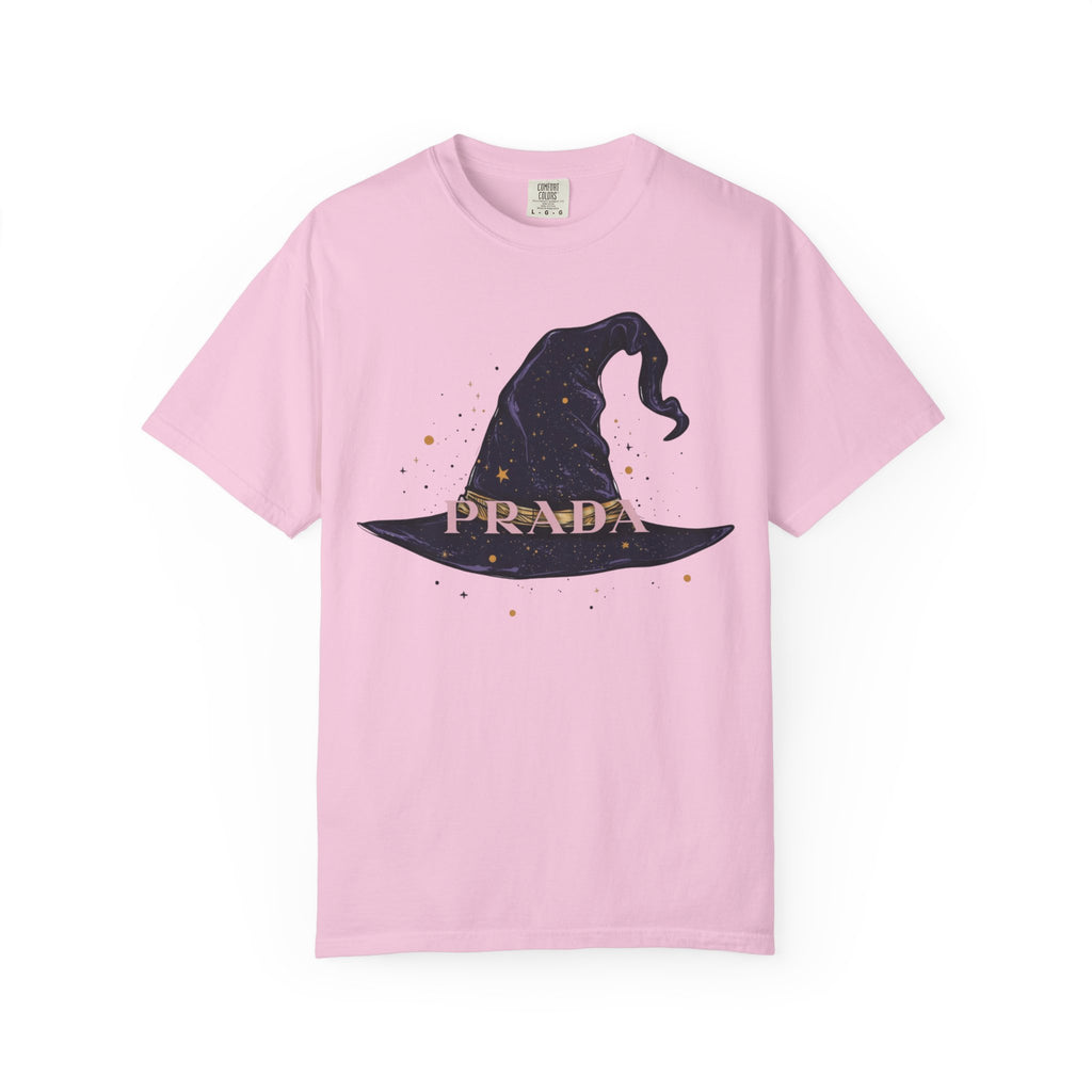 Chic Witchy Hat T-Shirt | Cute Halloween Top, Casual Tee, Vintage Style, Gift for Ghost Lovers, Unisex Clothing