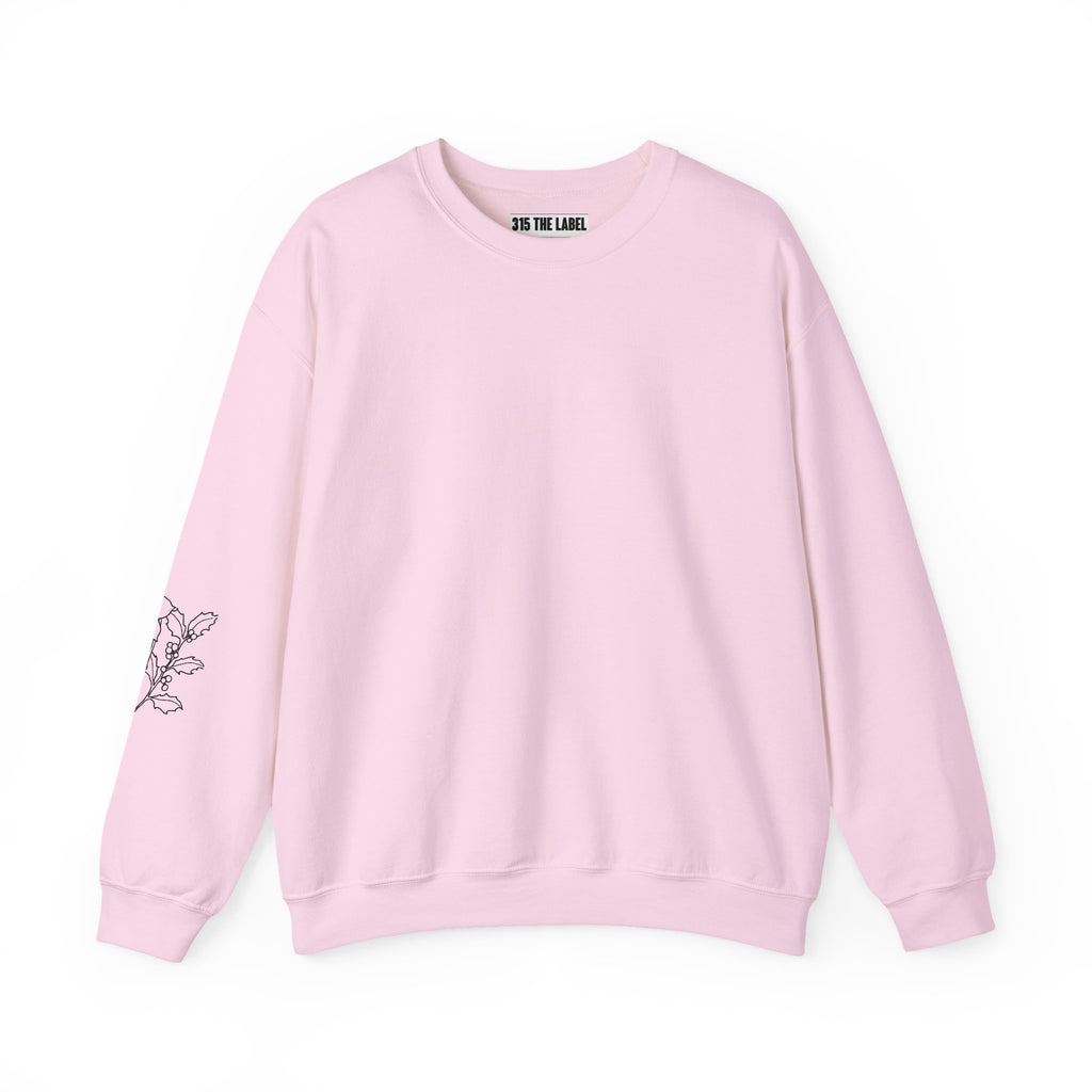 December Floral Design Unisex Crewneck Sweatshirt - Cozy & Stylish Essential