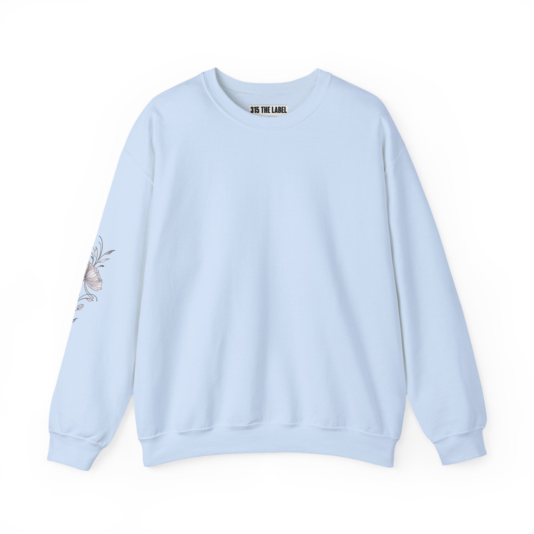 November Floral Design Unisex Crewneck Sweatshirt - Cozy & Stylish Essential