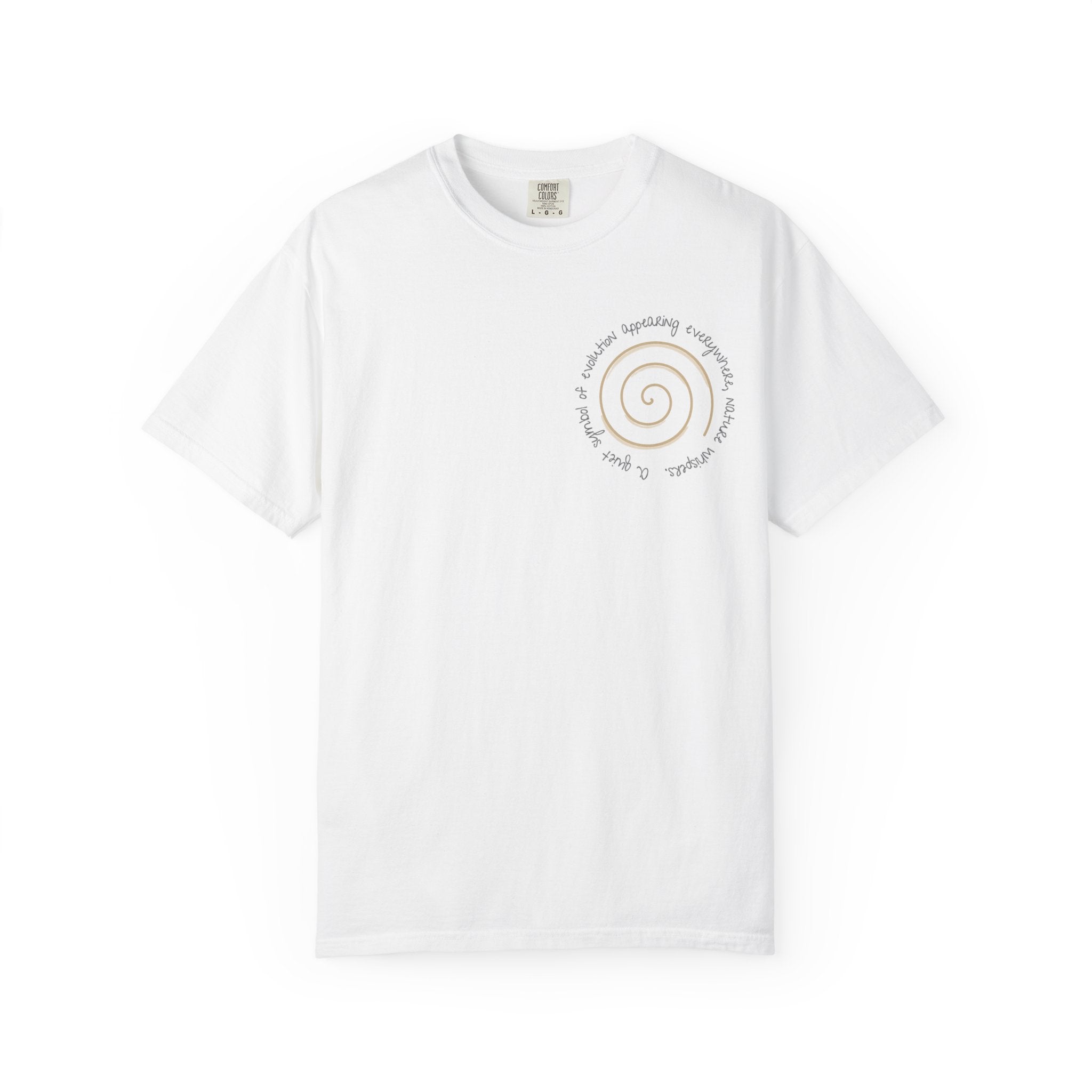 Spiral Journey Unisex T-Shirt, Soft Cotton Tee, Trendy Casual Wear, Beach Day Top, Gift for Nature Lovers, Eco-Friendly Fashion