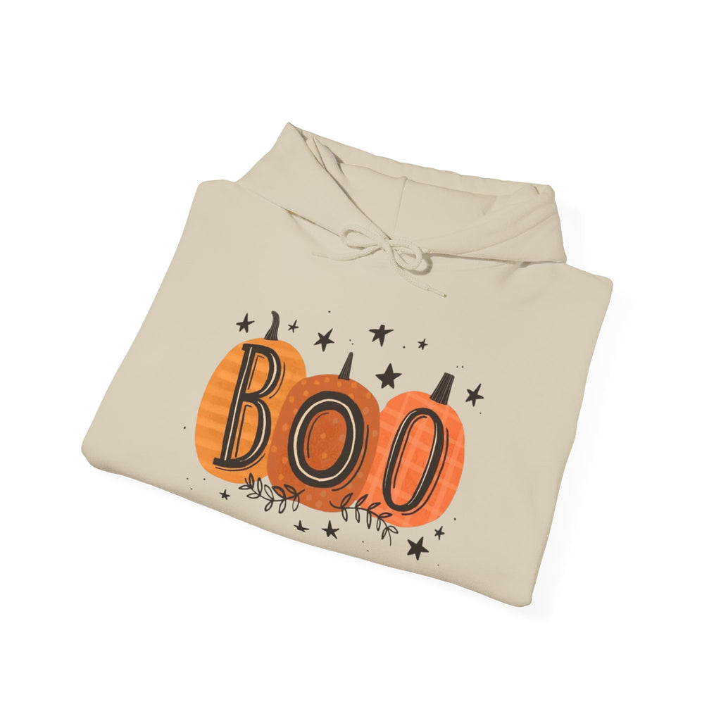 Boo Pumpkins Halloween Design, Cozy Unisex Hoodie, Casual Fall Apparel, Gift for Witch Lovers, Spooky Season [...]