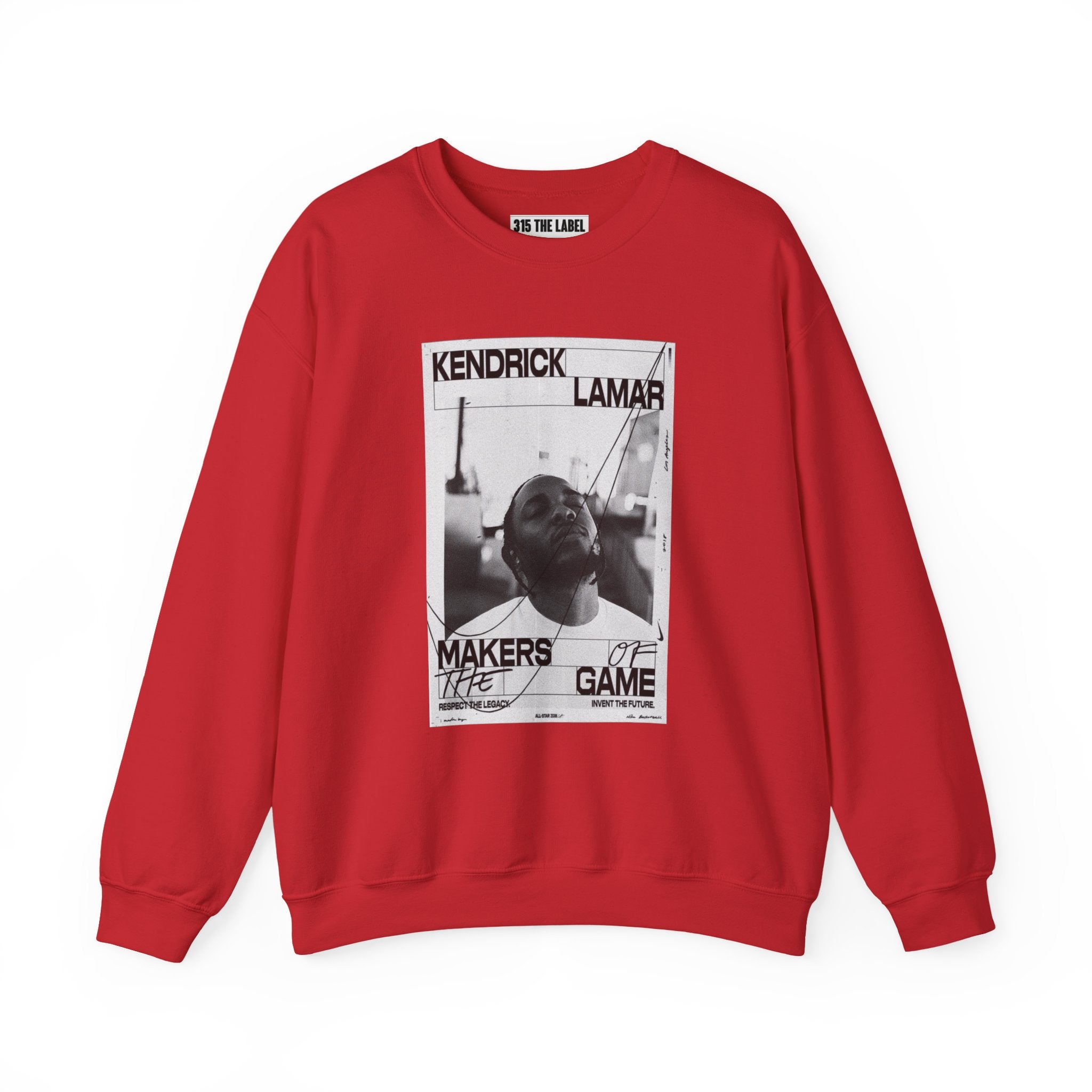 Graphic Crewneck Sweatshirt — 'Makers of the Game' Black & White Photo Design