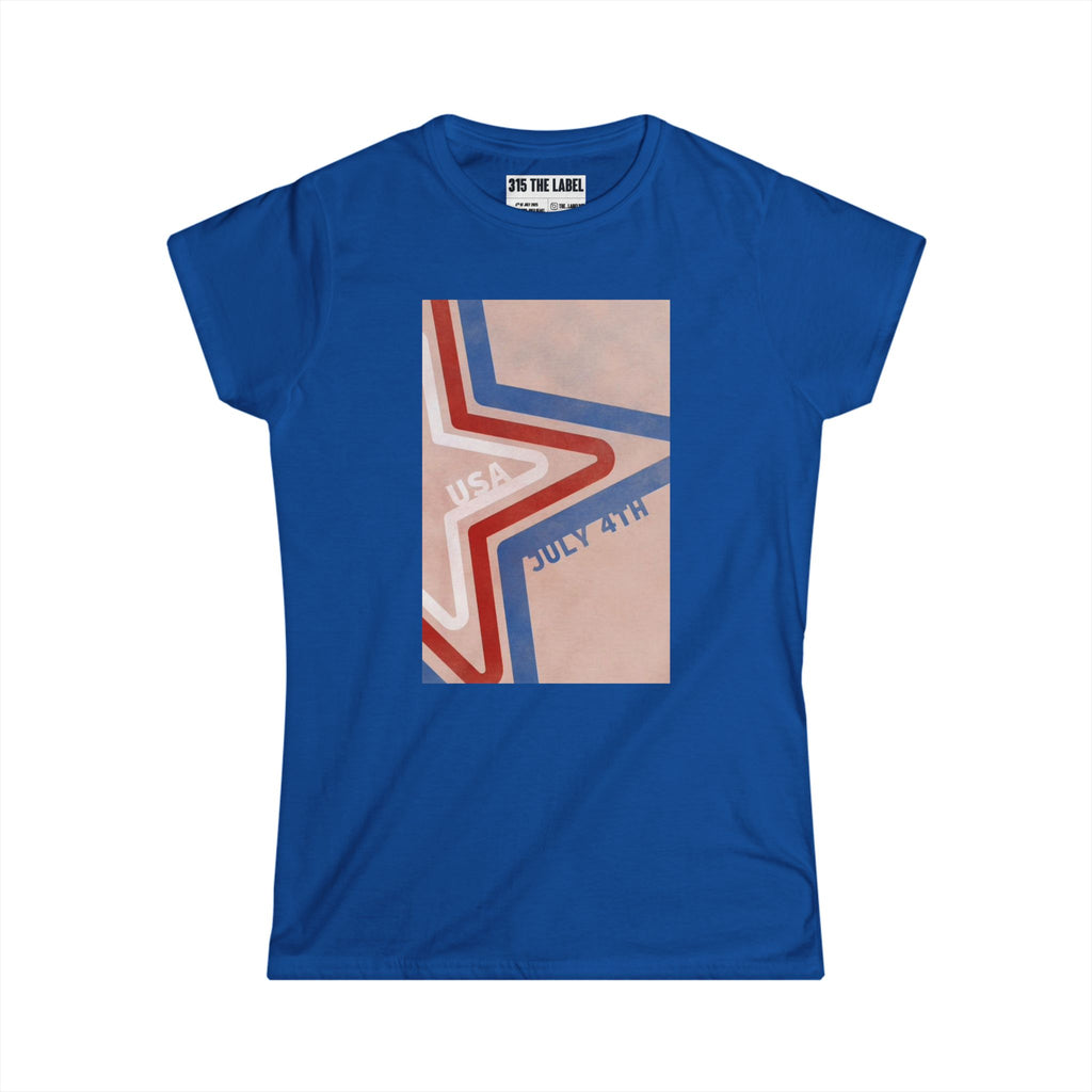 13. Retro Star of July Women's Tee, Summer Shirt, Patriotic Apparel, 4th of July Celebration, Independence Day Outfit, Casual Style