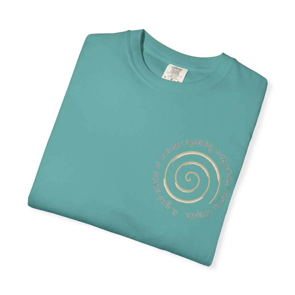 Spiral Journey Unisex T-Shirt, Soft Cotton Tee, Trendy Casual Wear, Beach Day Top, Gift for Nature Lovers, Eco-Friendly Fashion