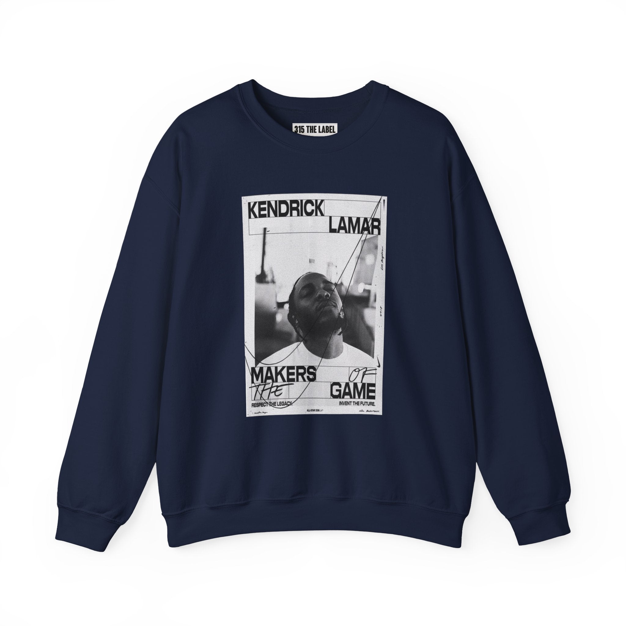 Graphic Crewneck Sweatshirt — 'Makers of the Game' Black & White Photo Design