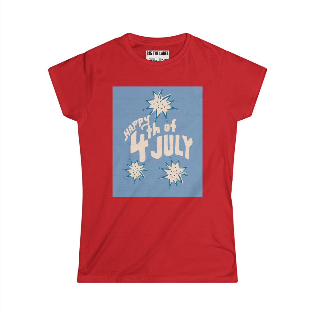 8. Retro Fourth of July Women's Tee, Summer Shirt, Patriotic Apparel, 4th of July Celebration, Independence Day Outfit, Casual Style