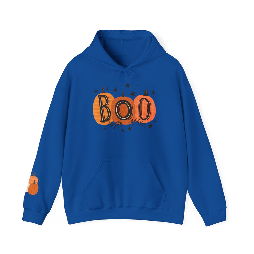 Boo Pumpkins Halloween Design, Cozy Unisex Hoodie, Casual Fall Apparel, Gift for Witch Lovers, Spooky Season [...]
