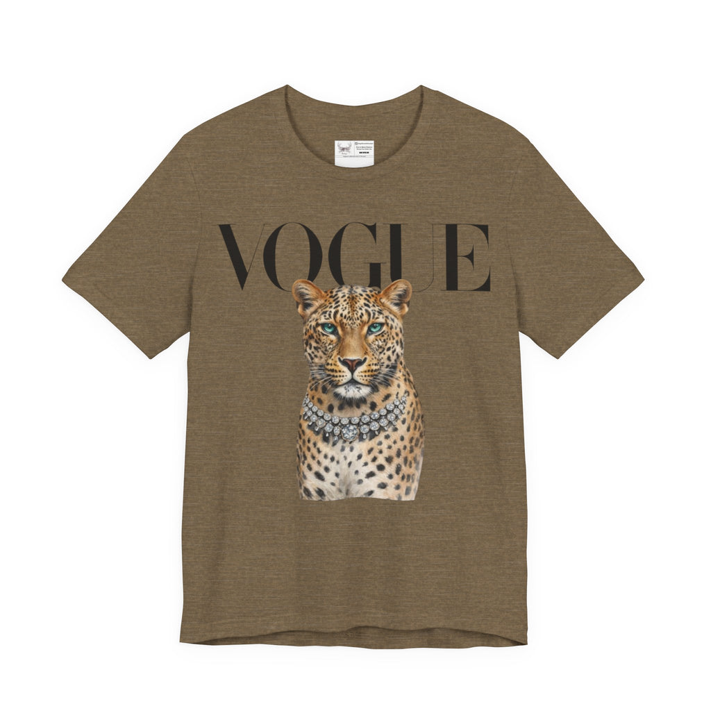 Vogue Leopard grey T shirt