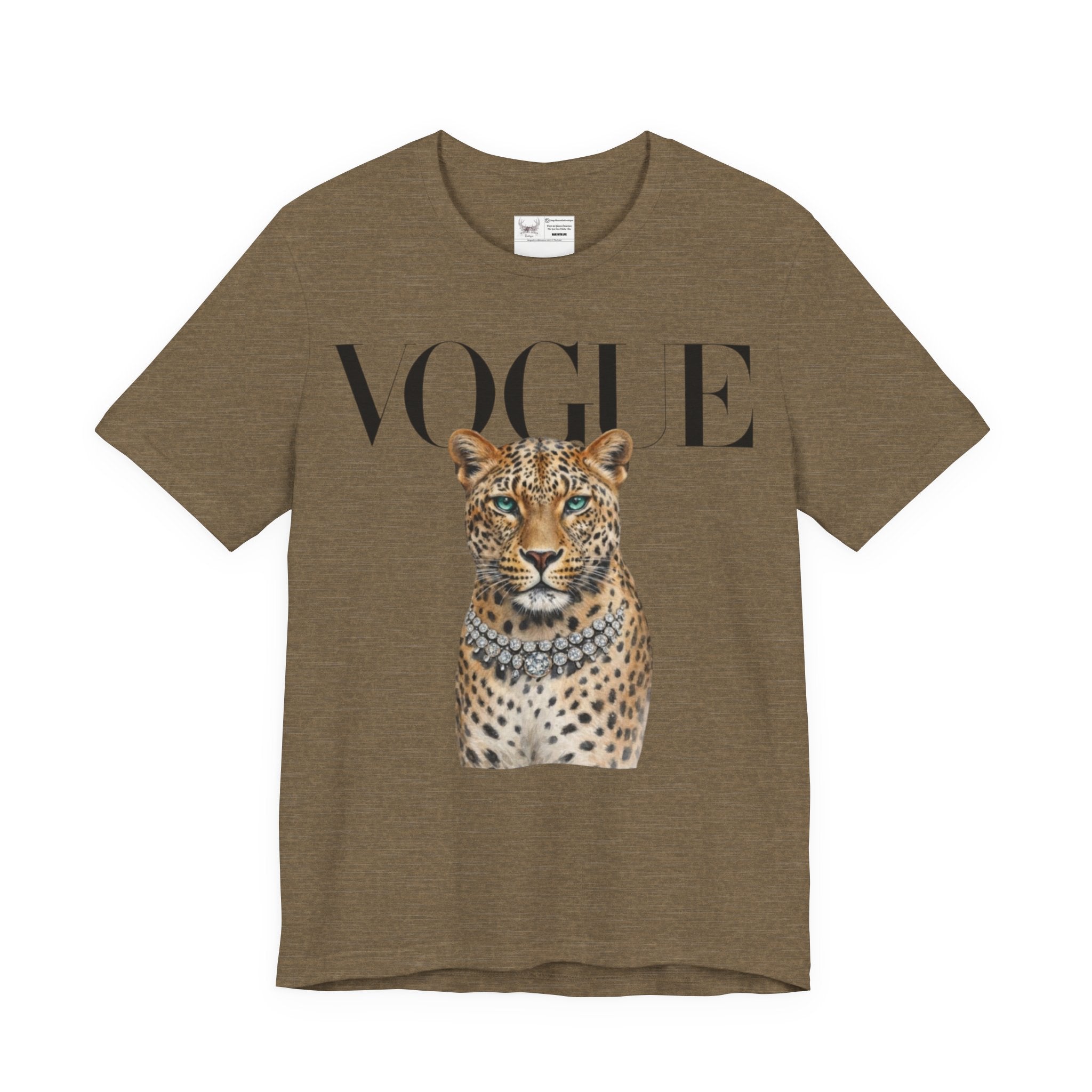 Vogue Leopard grey T shirt