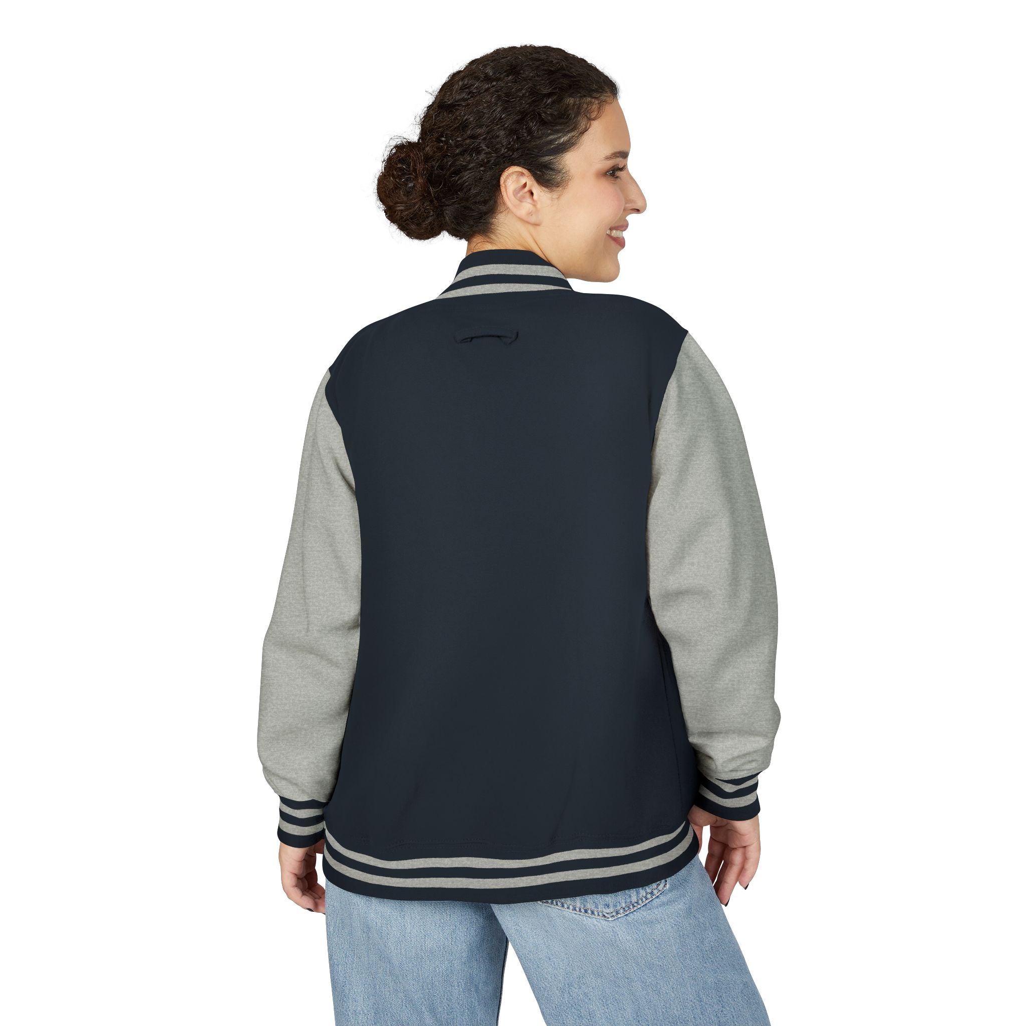 Varsity Letterman Jacket — Classic Red & White Retro School Jacket