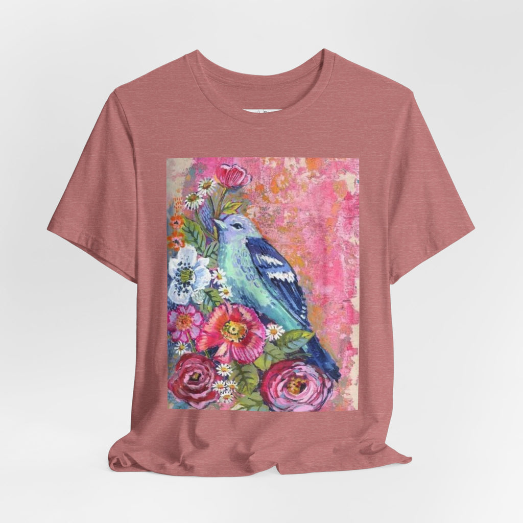 Folk art painted Birdy
