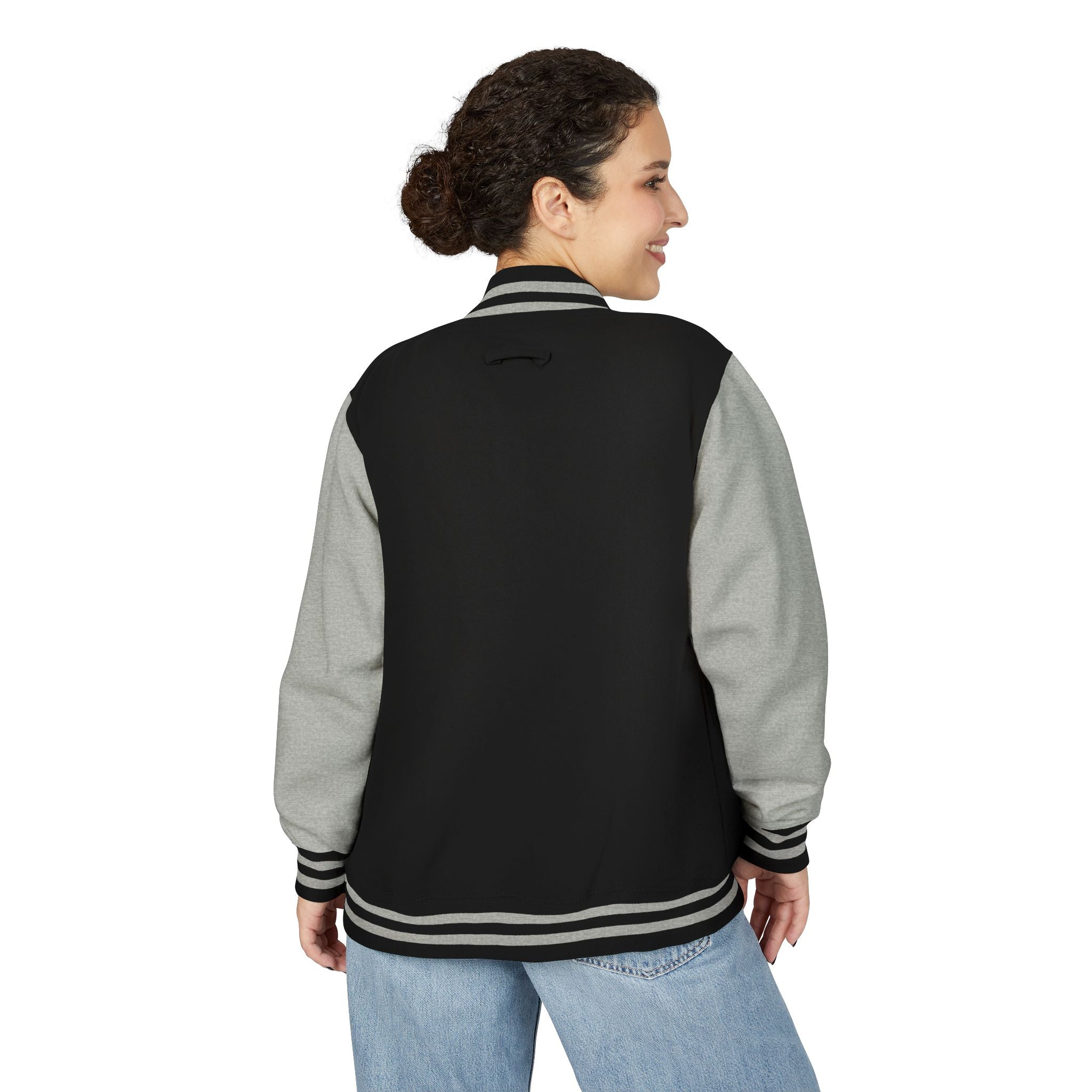 Varsity Letterman Jacket — Classic Red & White Retro School Jacket