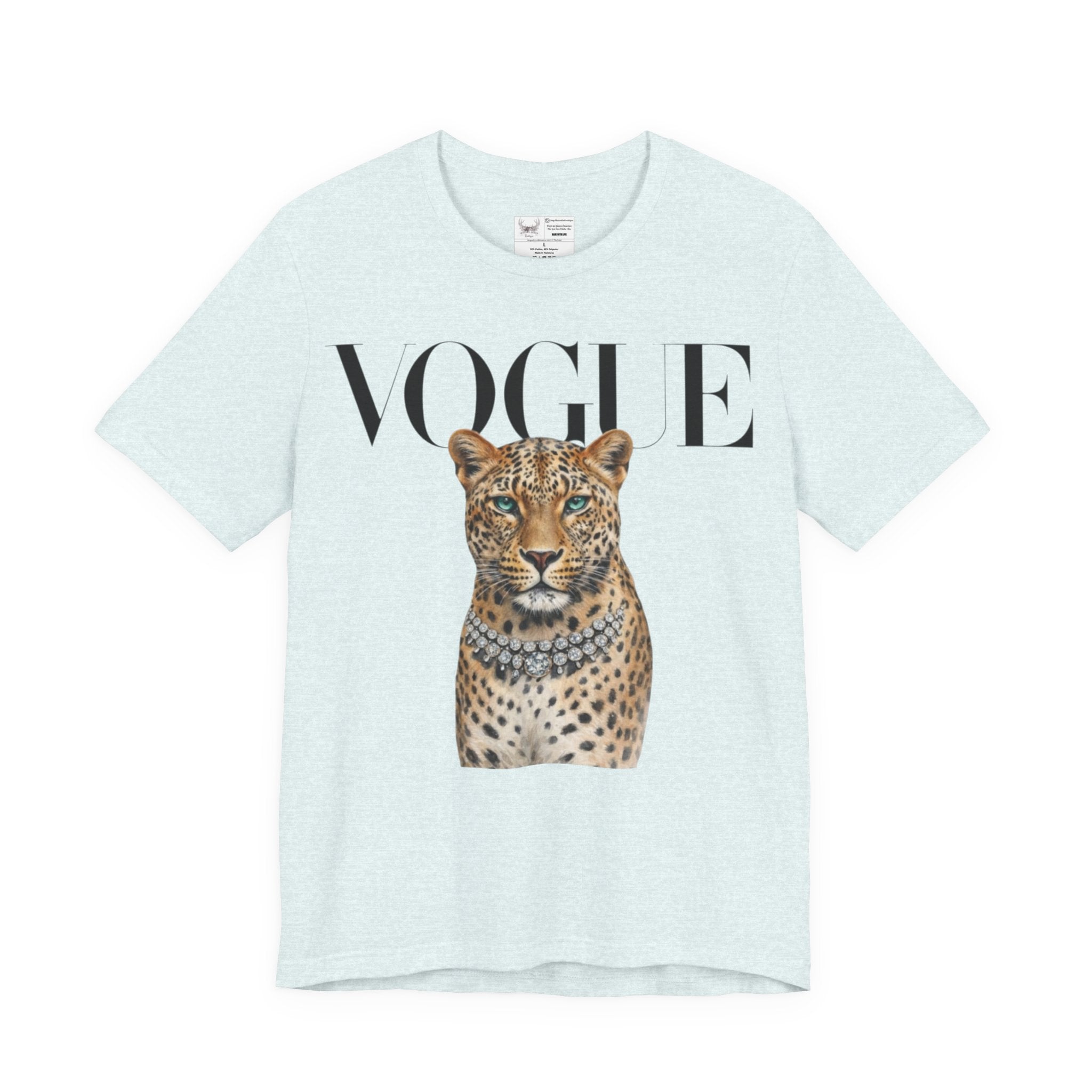 Vogue Leopard grey T shirt