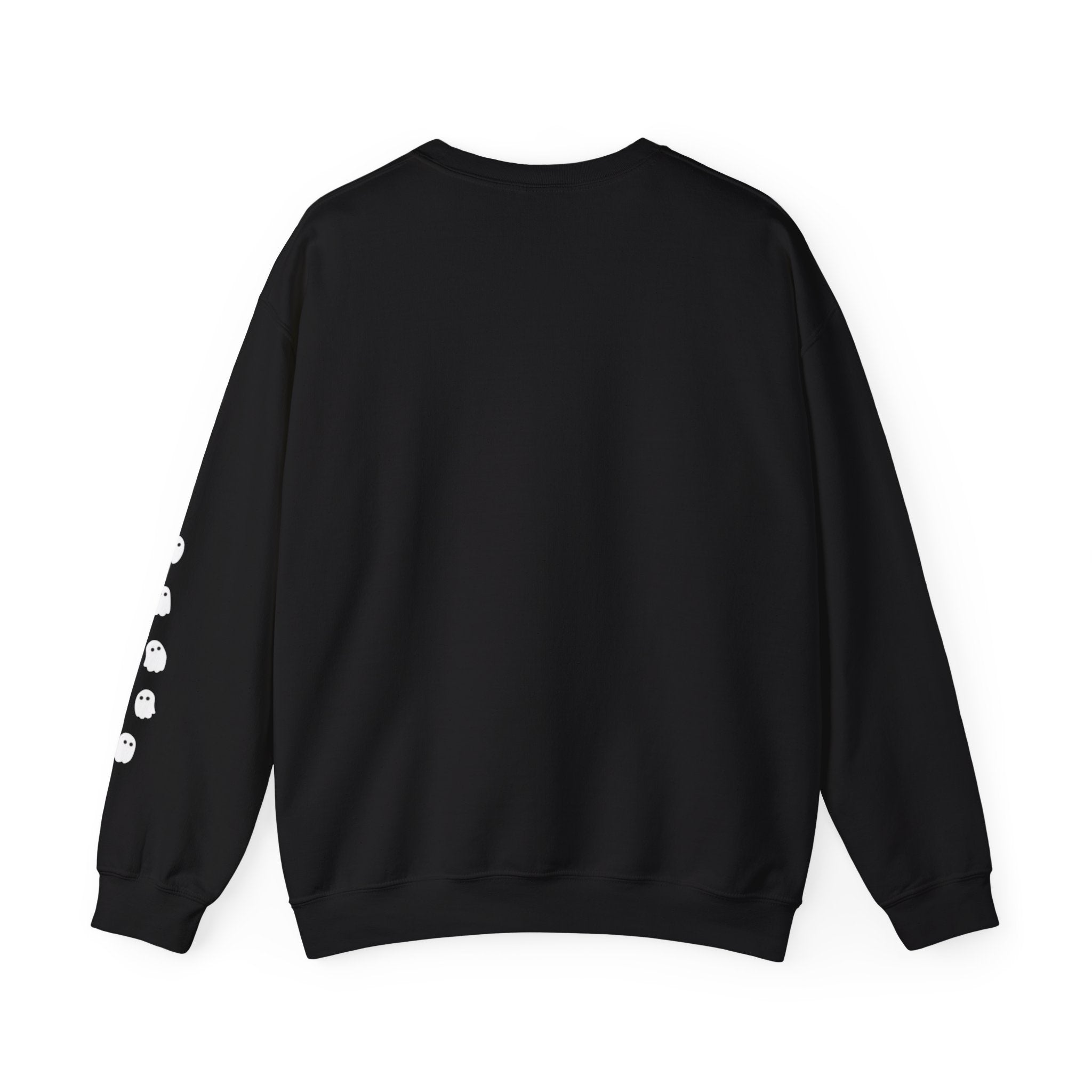 Minimalist Ghosties On Right Sleeve Halloween Sweatshirt