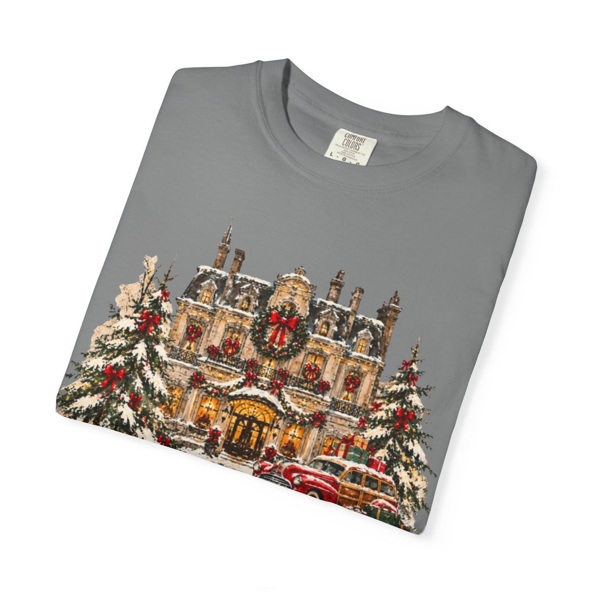 Christmas in New York T-Shirt — Vintage Holiday NYC Sweater-Style Tee