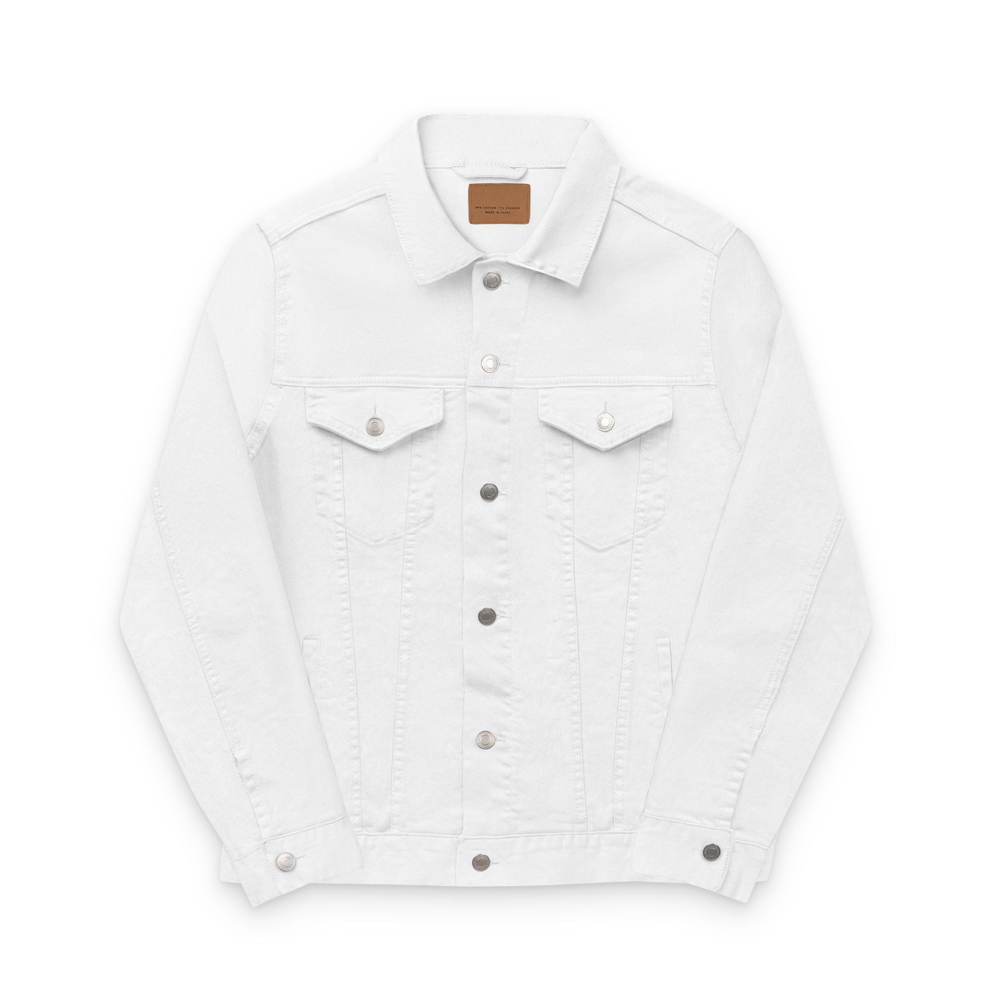 Black and White Chic Embroidered Unisex Denim Jacket - Perfect Gift for Fashion Lovers, Everyday Wear, Seasonal Style, Festival Outfit, Casual Layering