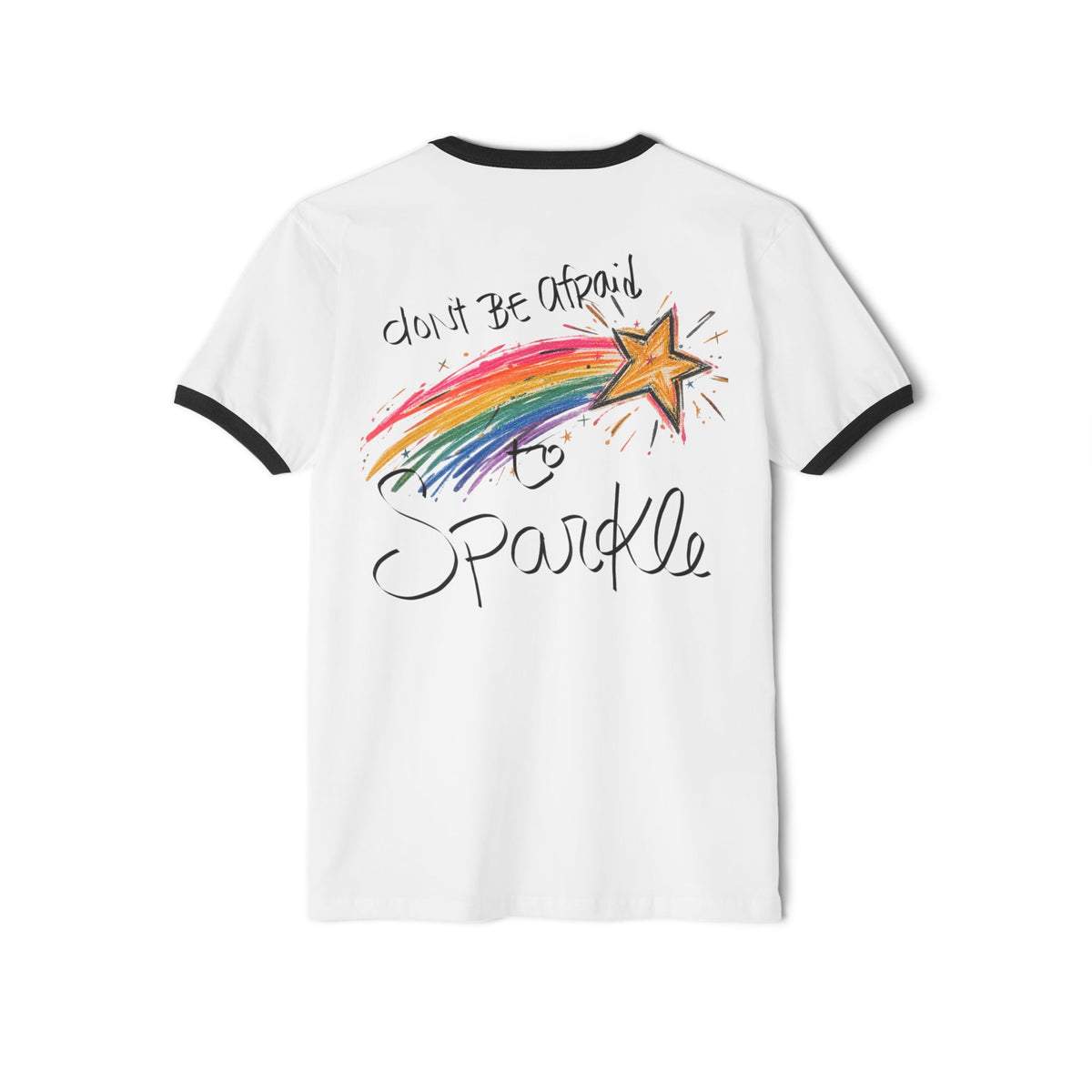 Starry Family Ringer T-Shirt — Vintage Mom & Baby Bear Graphic