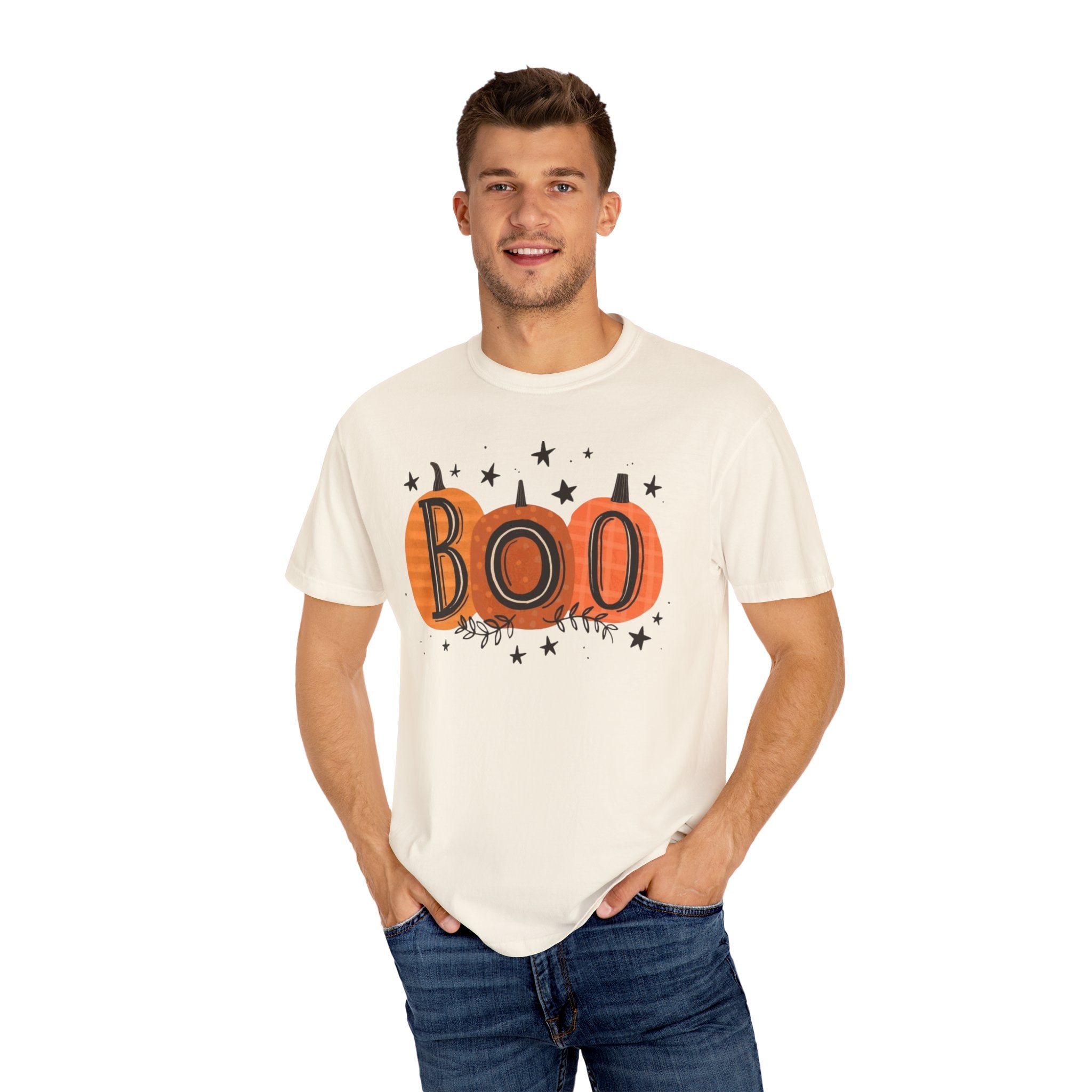 Boo Pumpkins T-Shirt | Cute Halloween Top, Casual Tee, Vintage Style, Gift for Ghost Lovers, Unisex Clothing