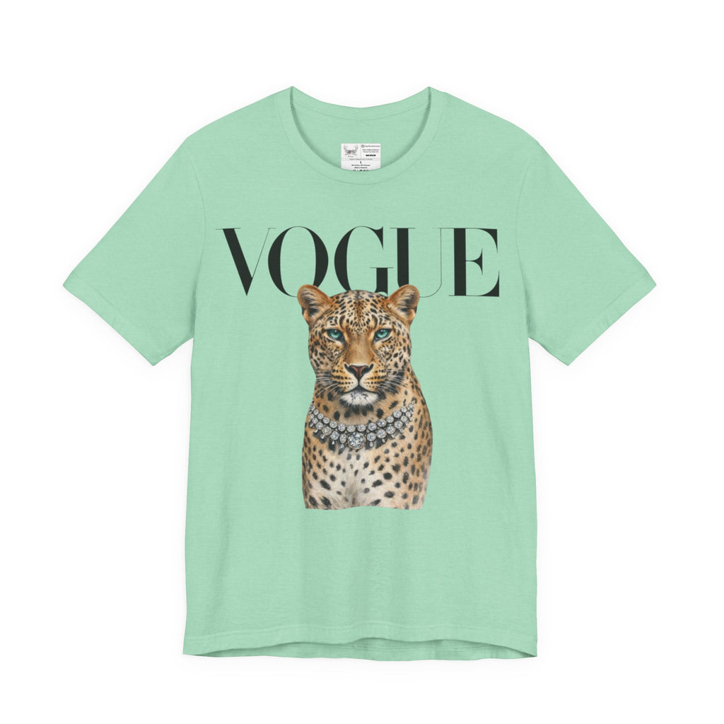 Vogue Leopard grey T shirt