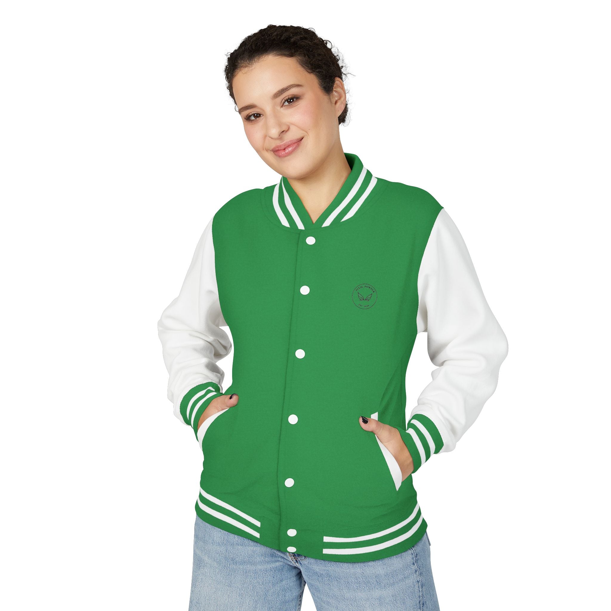 Varsity Letterman Jacket — Classic Red & White Retro School Jacket