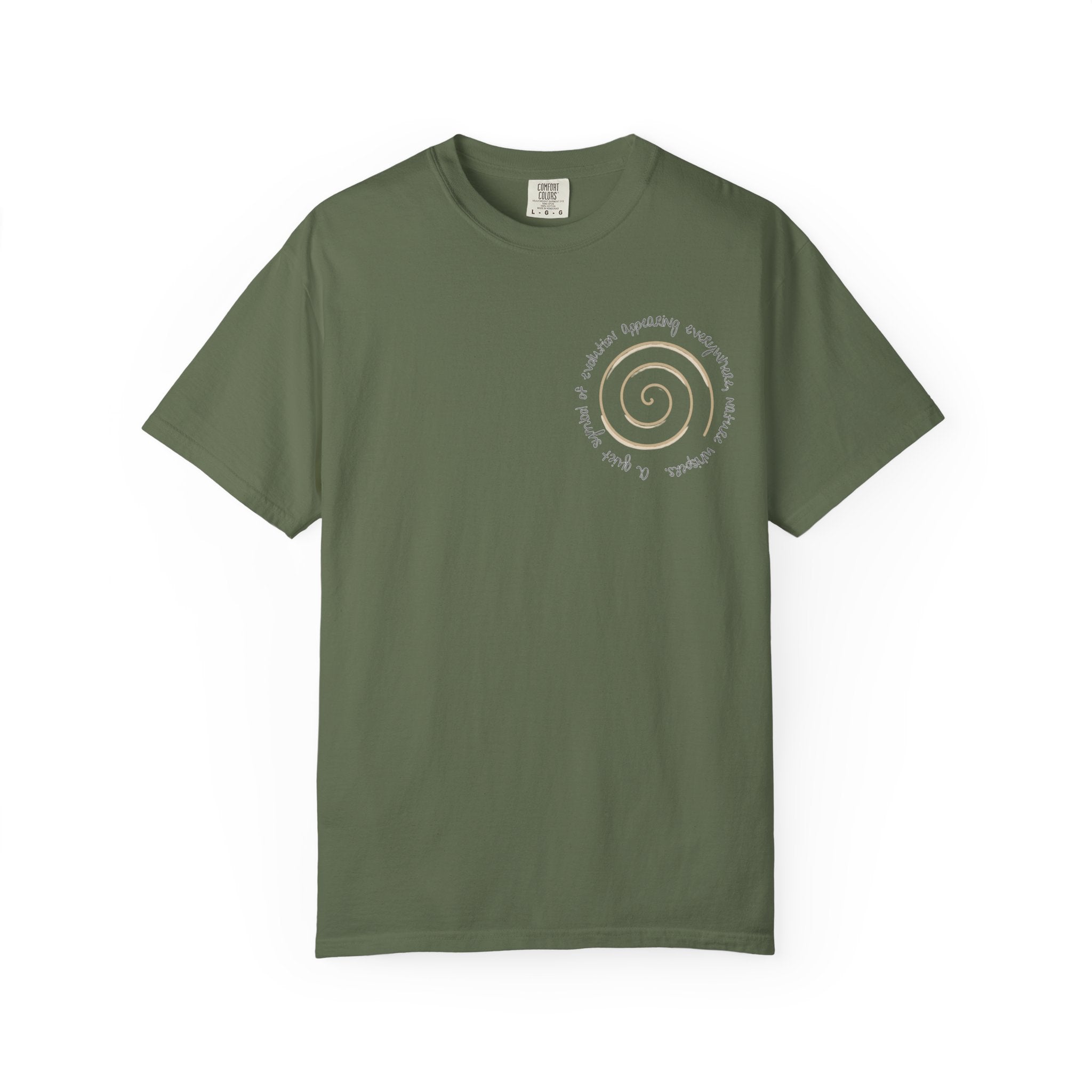 Spiral Journey Unisex T-Shirt, Soft Cotton Tee, Trendy Casual Wear, Beach Day Top, Gift for Nature Lovers, Eco-Friendly Fashion