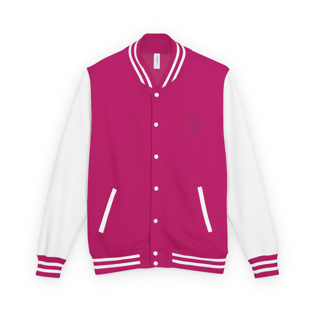 Varsity Letterman Jacket — Classic Red & White Retro School Jacket