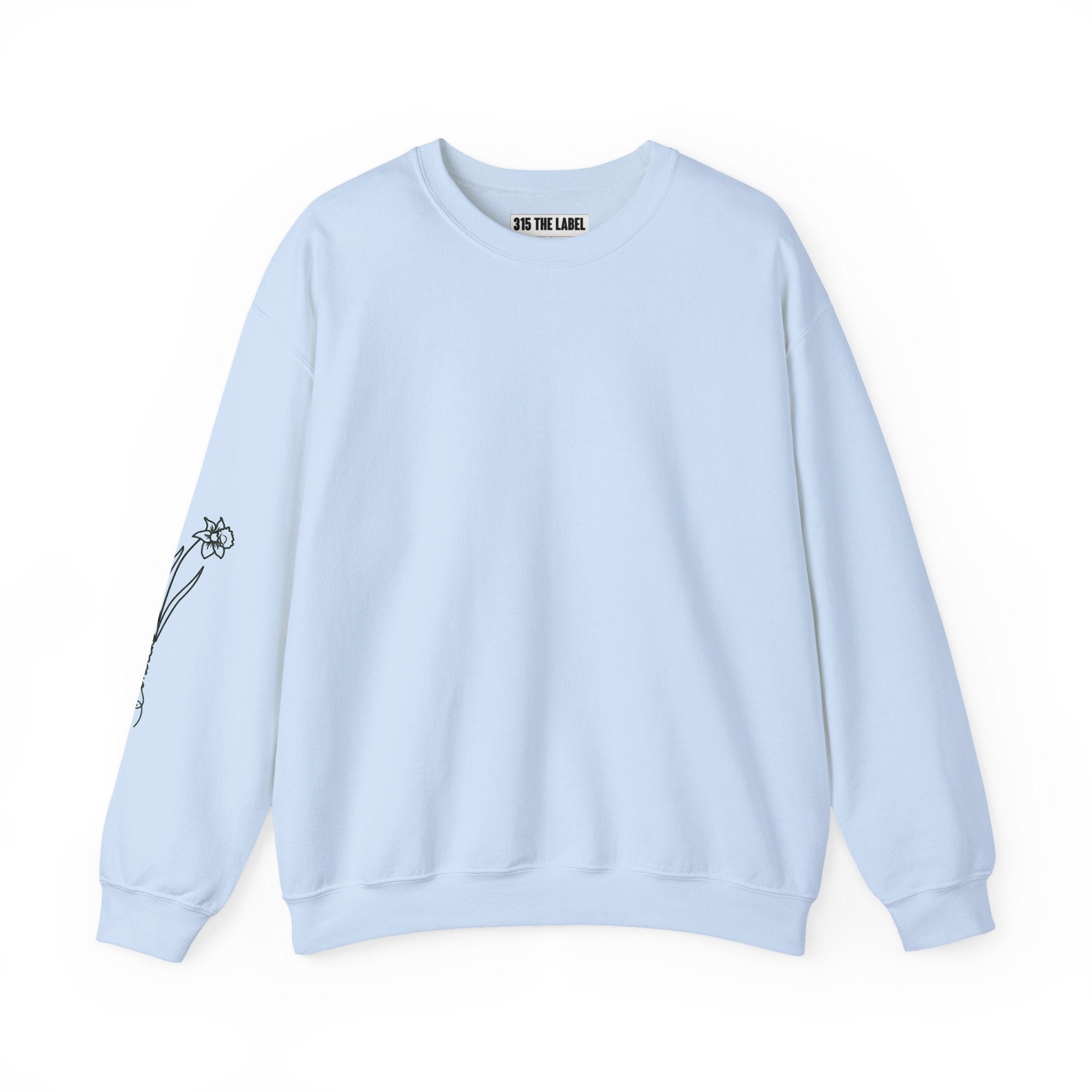 March Floral Design Unisex Crewneck Sweatshirt - Cozy & Stylish Essential