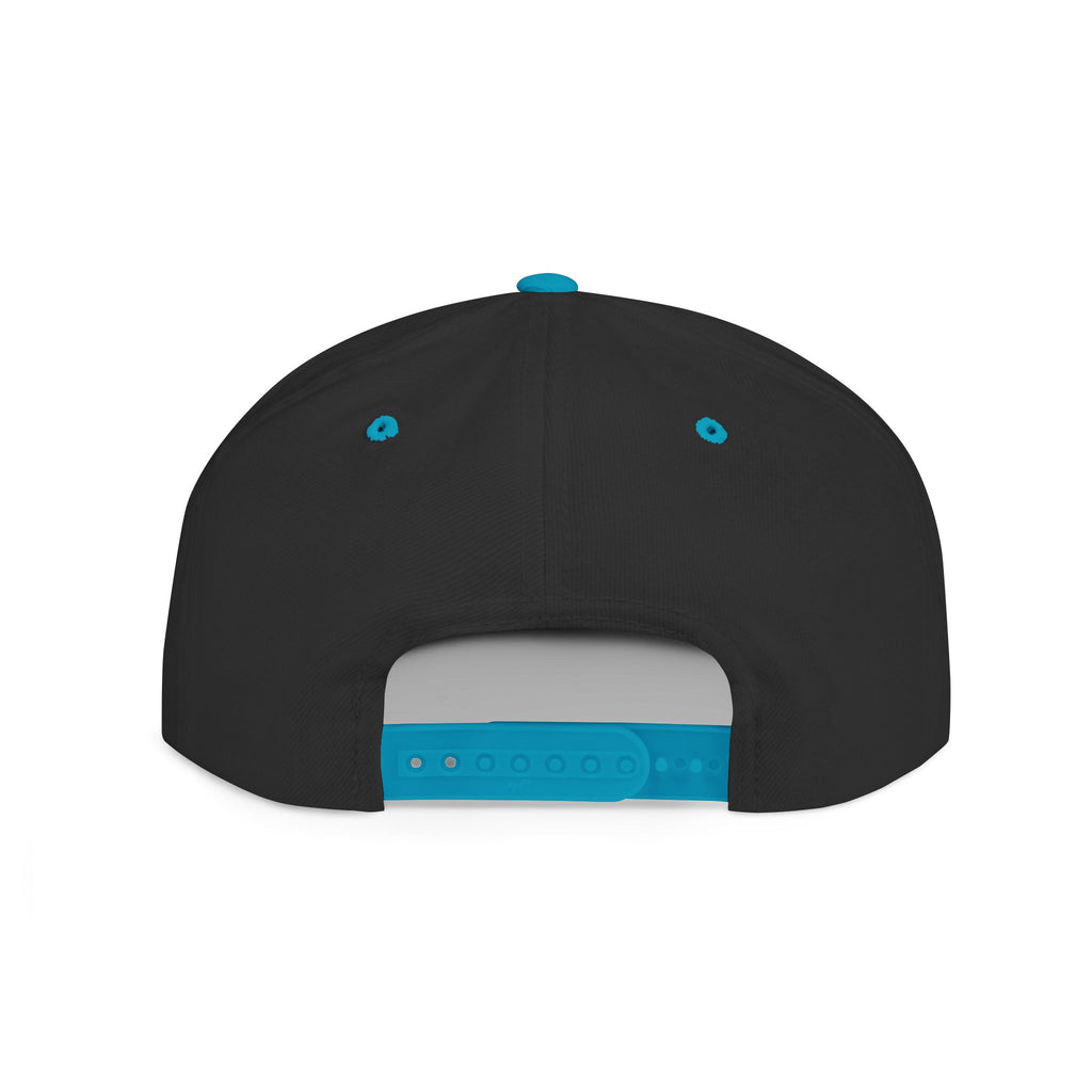 Snapback Hat — Gold Crown & Wings Monogram "P" Embroidered Flat Bill