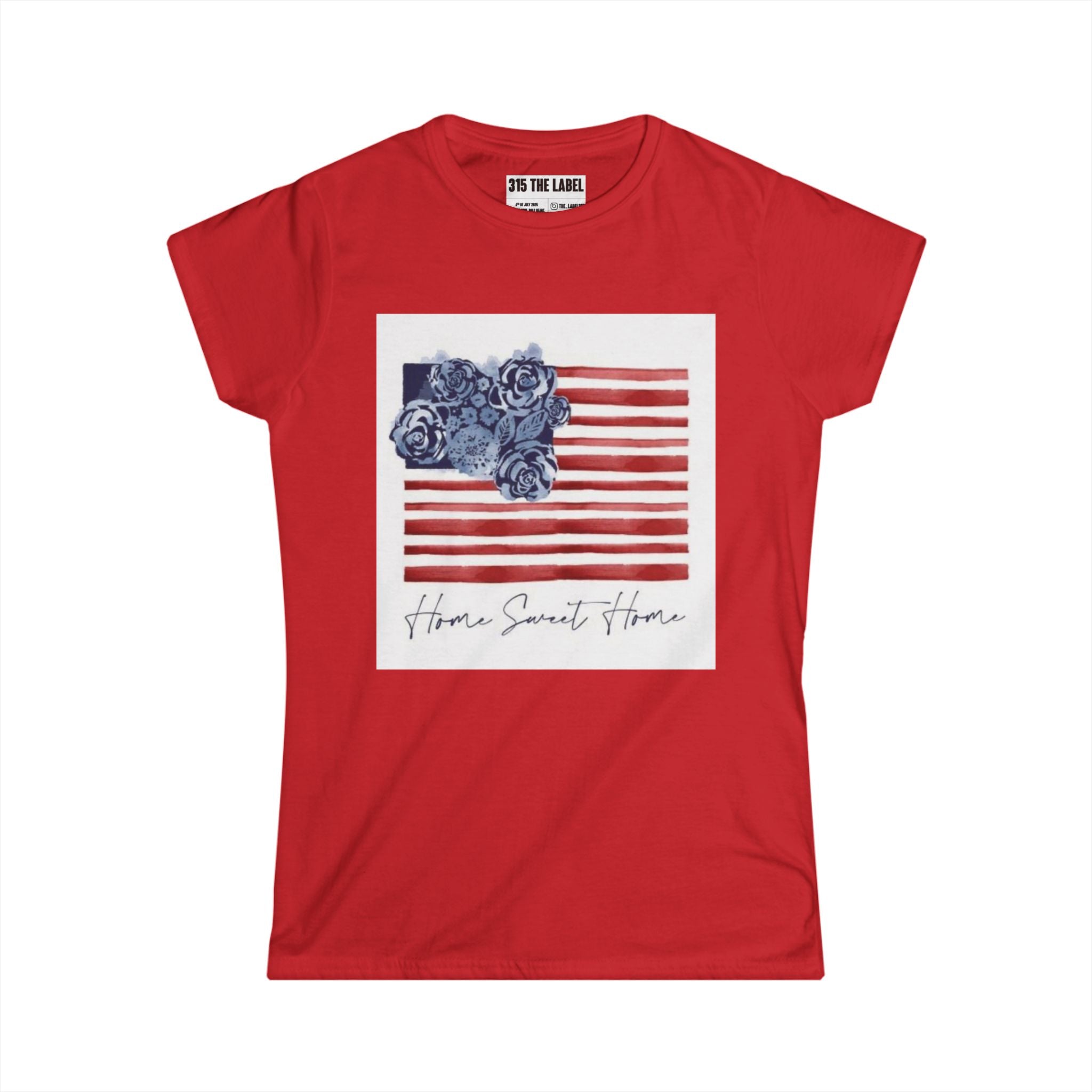 10. Home Sweet Home 4th of July Women's Tee, Summer Shirt, Patriotic Apparel, 4th of July Celebration, Independence Day Outfit, Casual Style