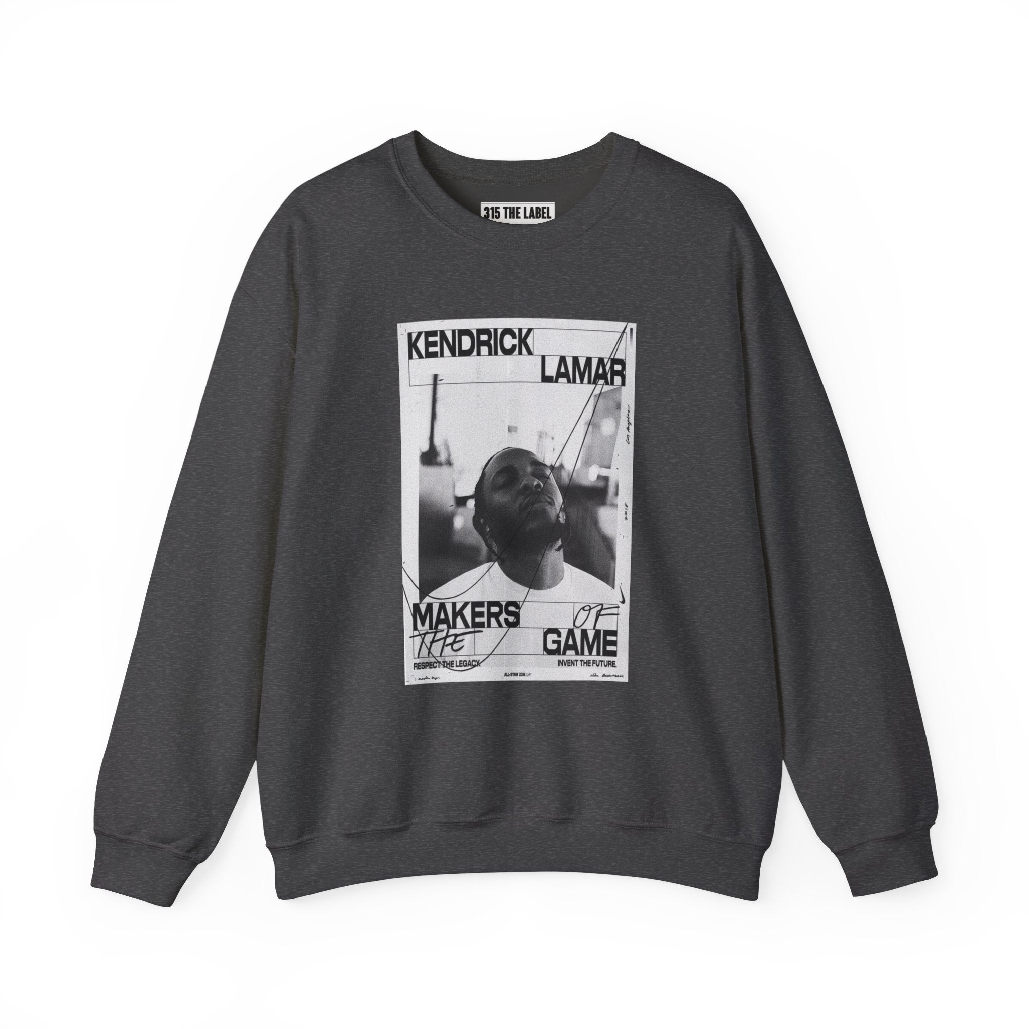 Graphic Crewneck Sweatshirt — 'Makers of the Game' Black & White Photo Design
