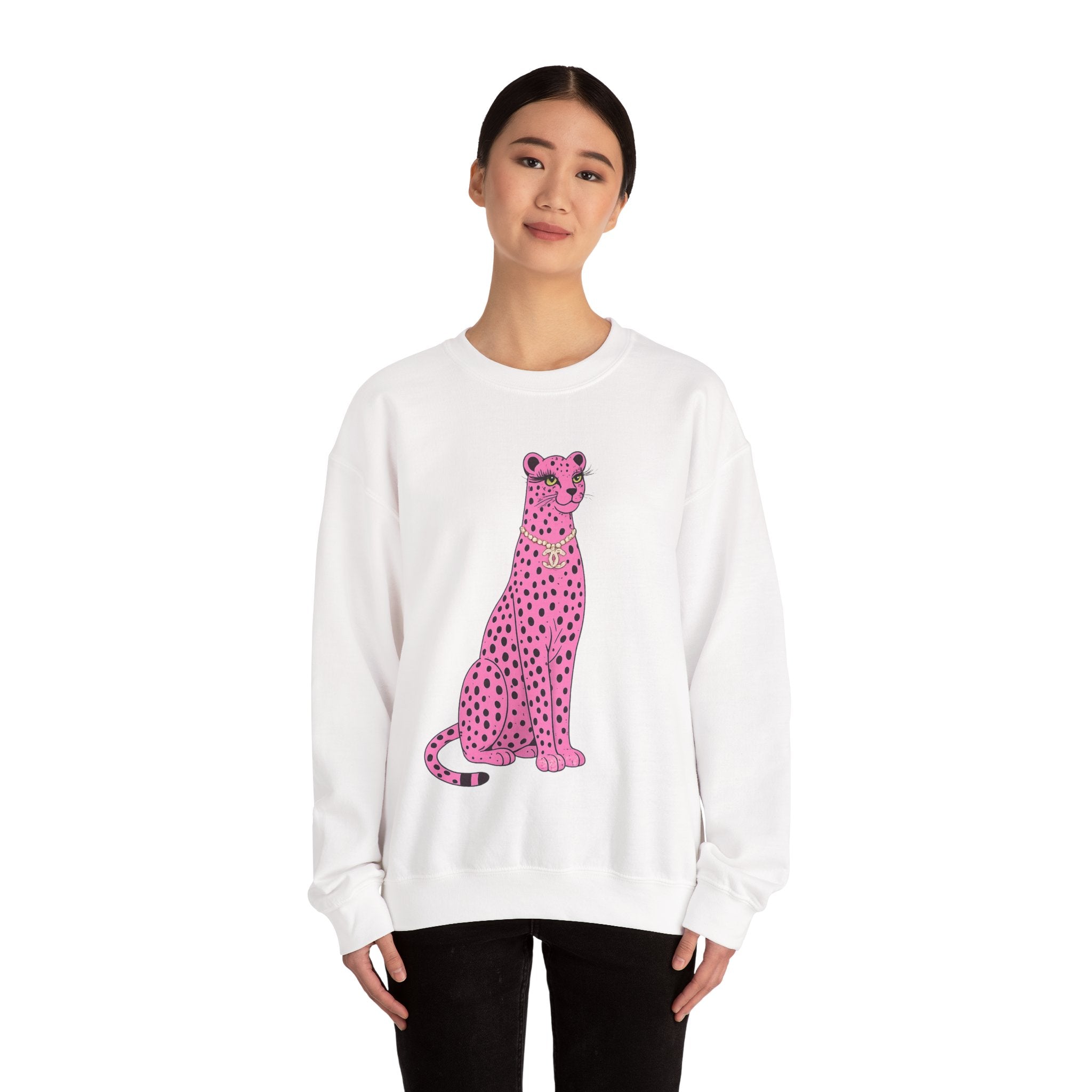 Pink Leopard Crewneck Sweatshirt