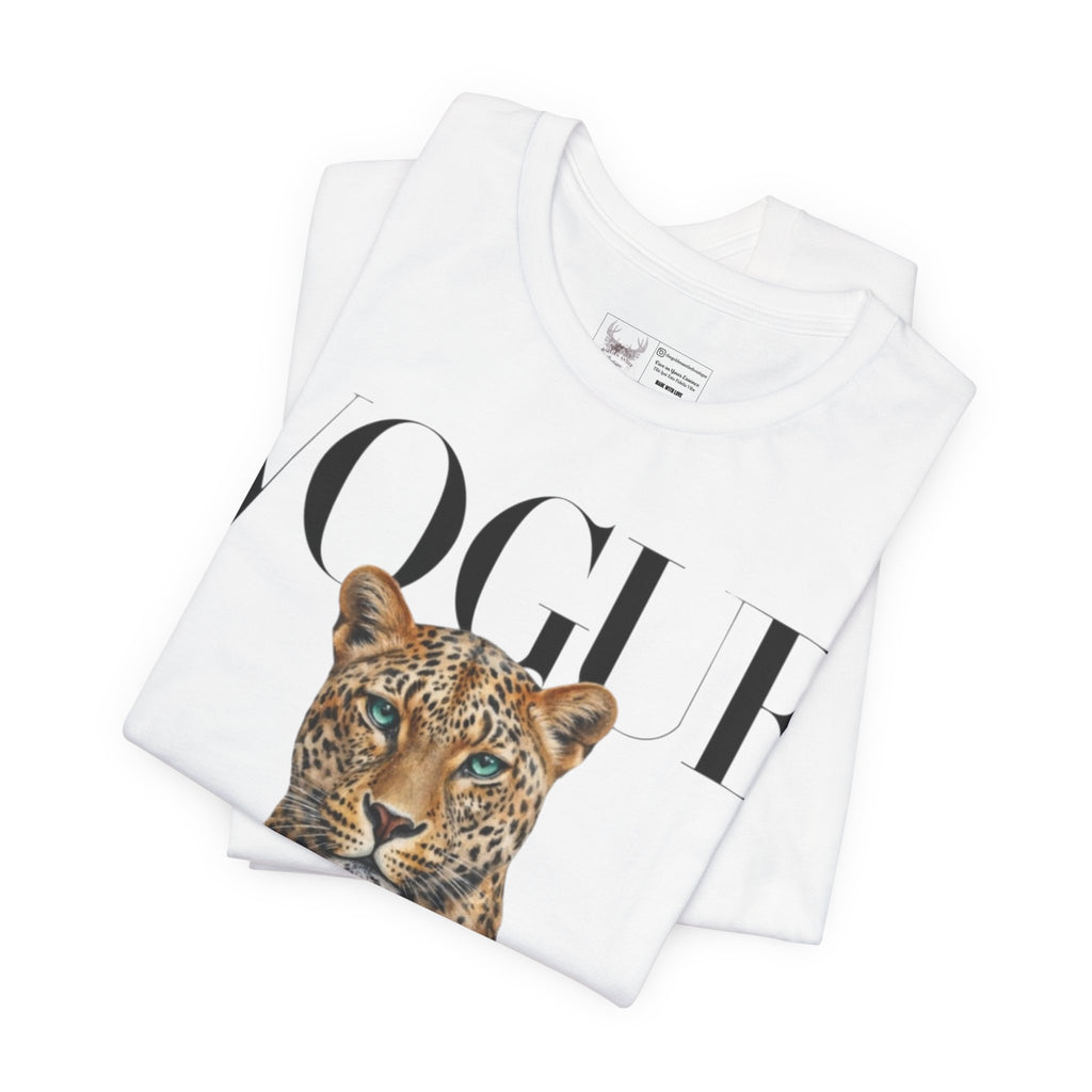 Vogue Leopard grey T shirt