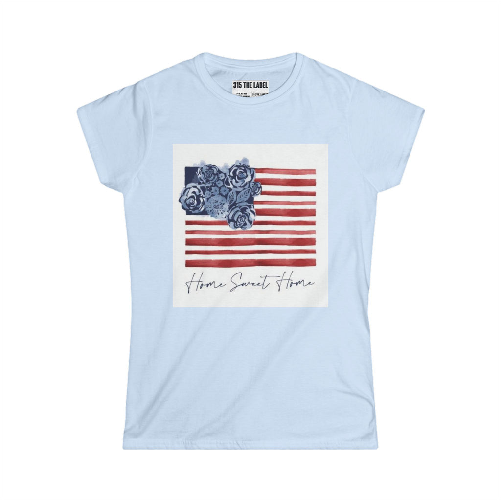 10. Home Sweet Home 4th of July Women's Tee, Summer Shirt, Patriotic Apparel, 4th of July Celebration, Independence Day Outfit, Casual Style