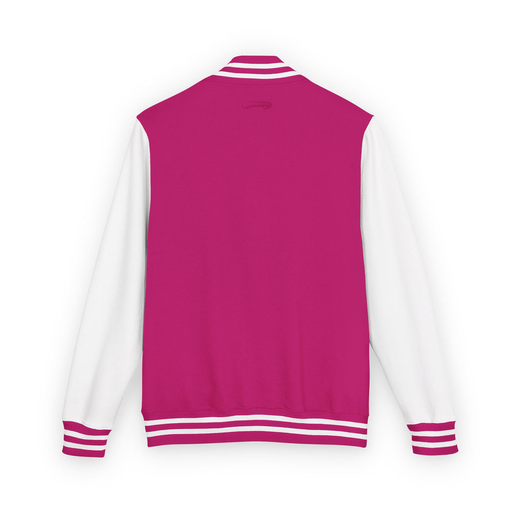 Varsity Letterman Jacket — Classic Red & White Retro School Jacket
