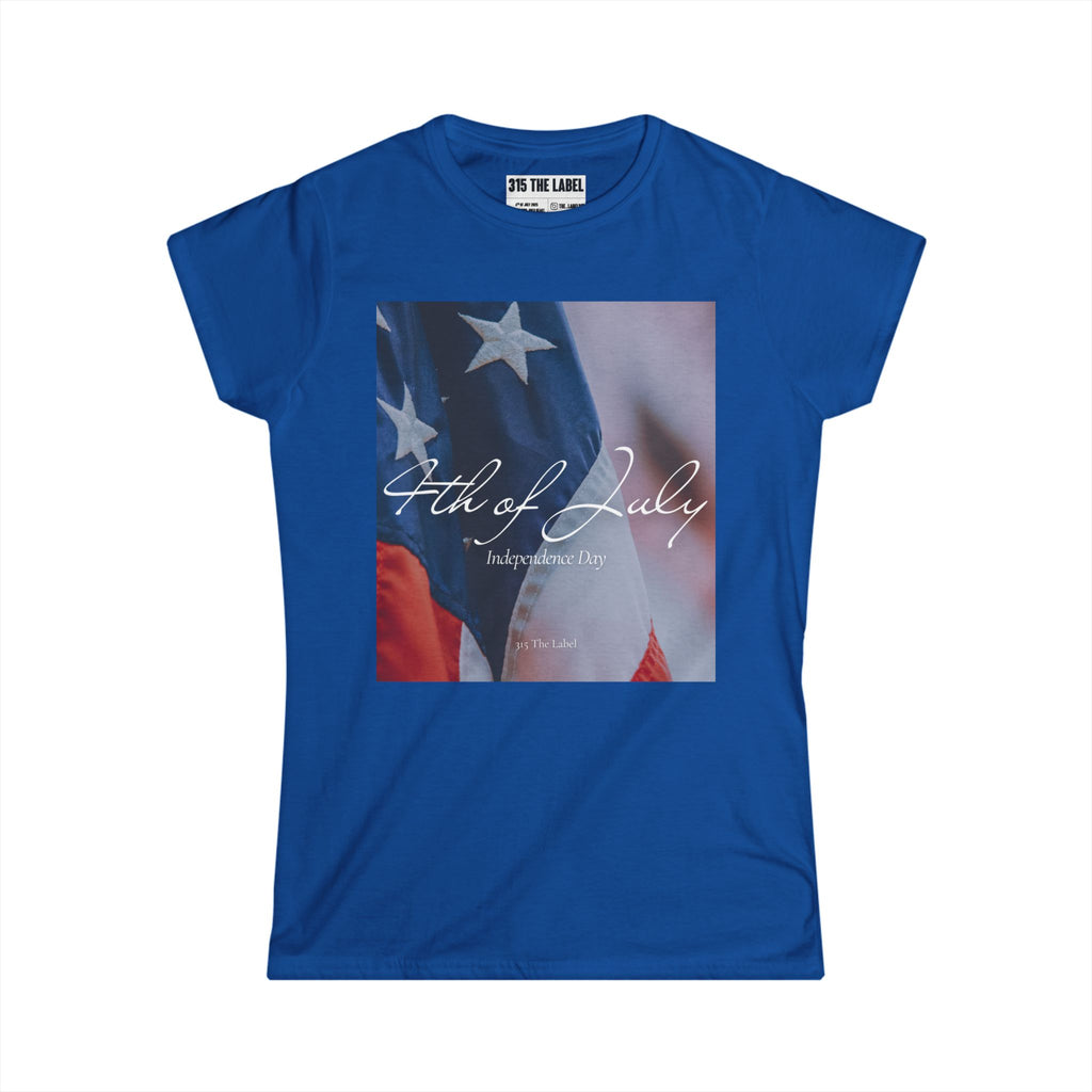 4. Aesthetic Fourth of July Women's Tee, Summer Shirt, Patriotic Apparel, 4th of July Celebration, Independence Day Outfit, Casual Style